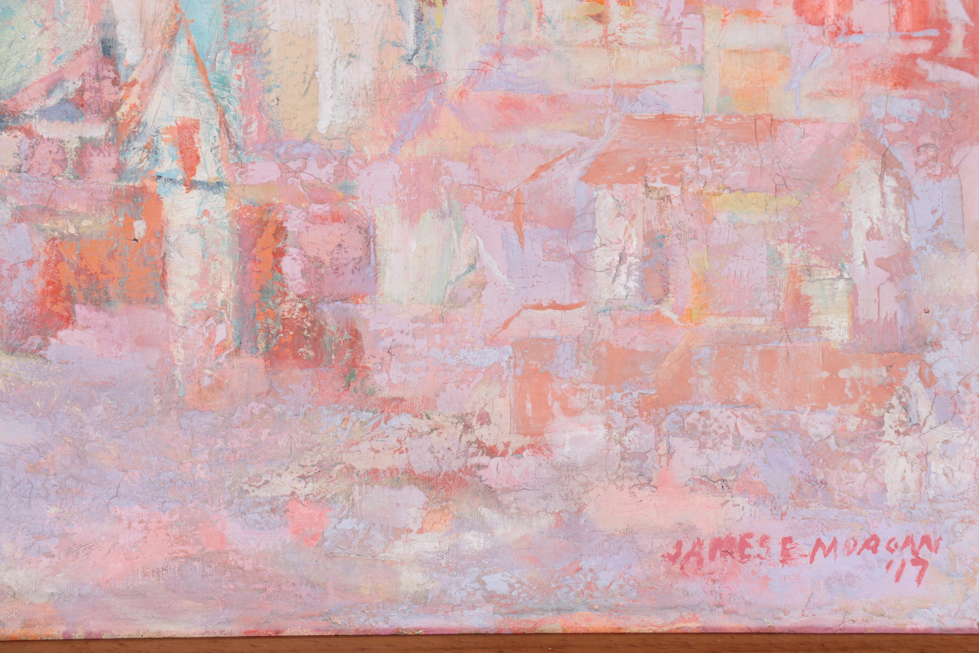 James E. Morgan Oil Painting "A Rare Day in San Francisco"