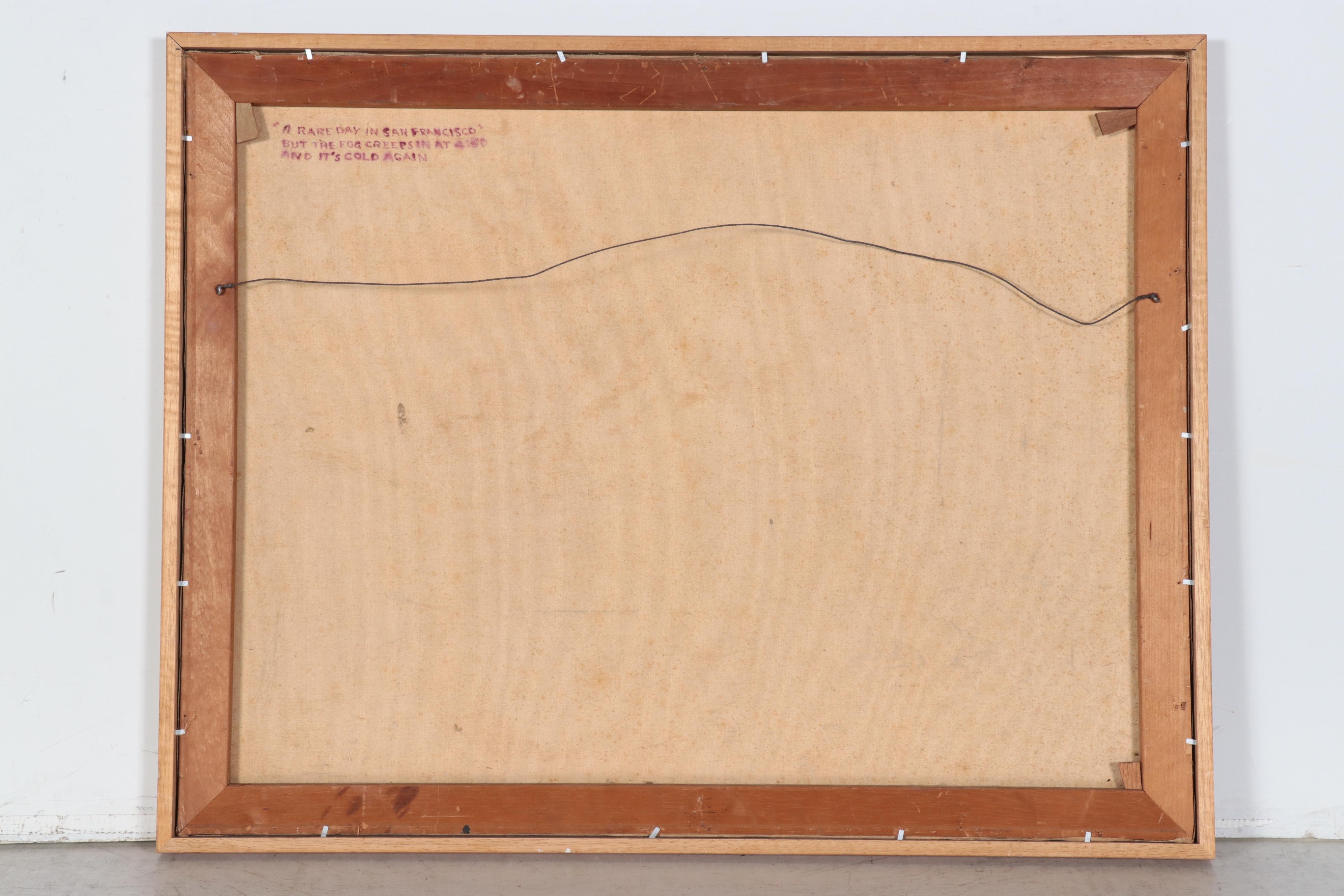 James E. Morgan Oil Painting "A Rare Day in San Francisco"