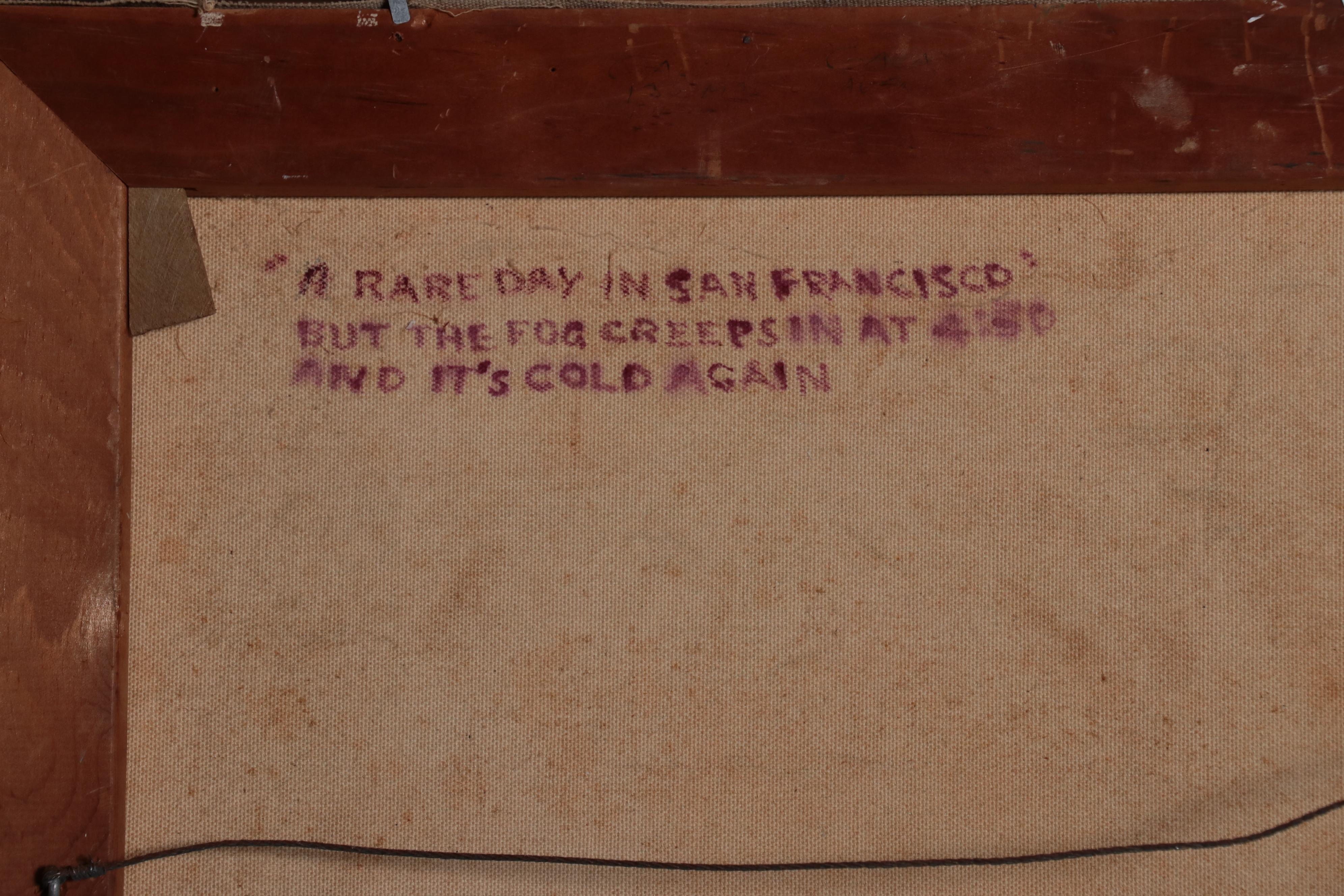 James E. Morgan Oil Painting "A Rare Day in San Francisco"