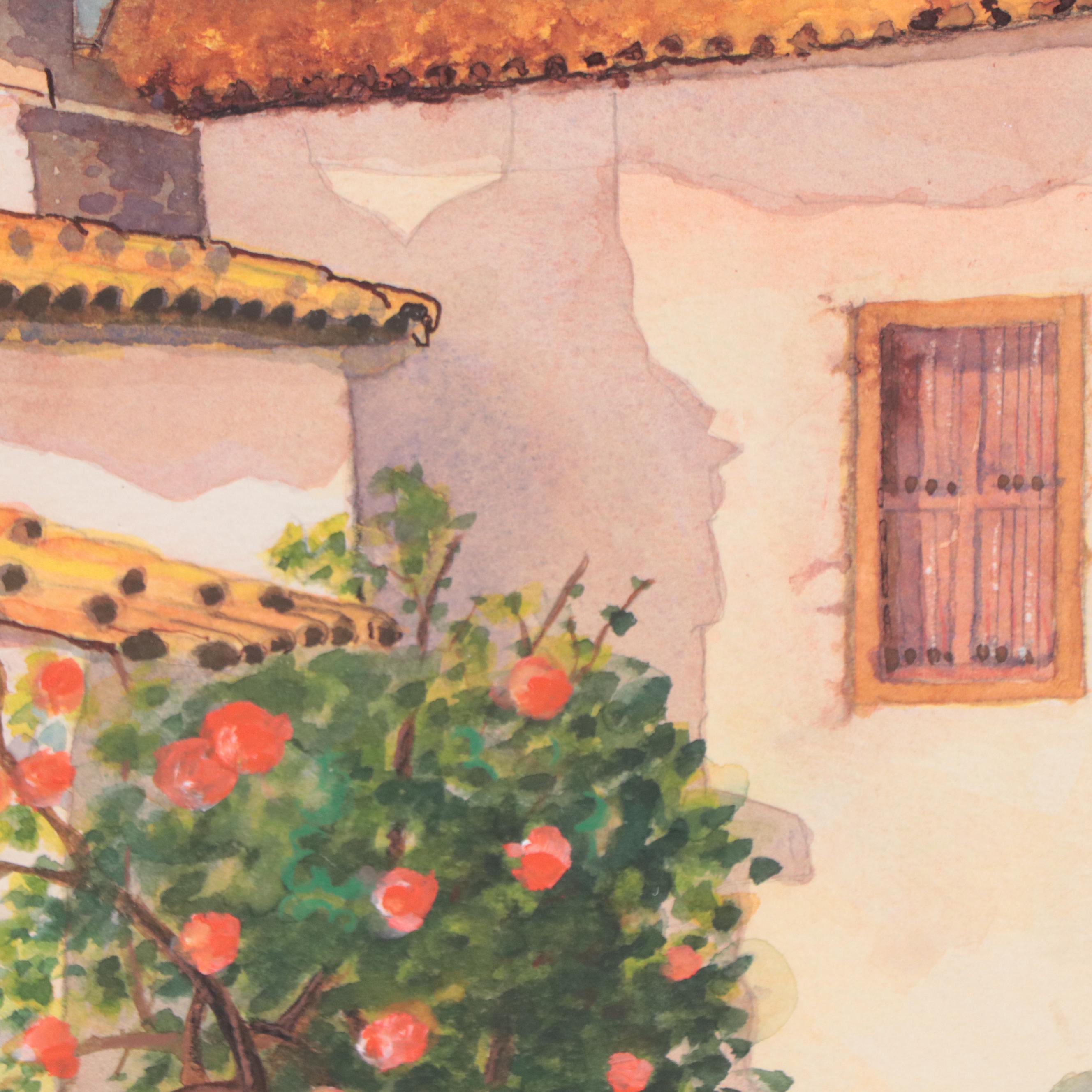 Ed Klein Watercolor Painting "The Orange Tree," 2003