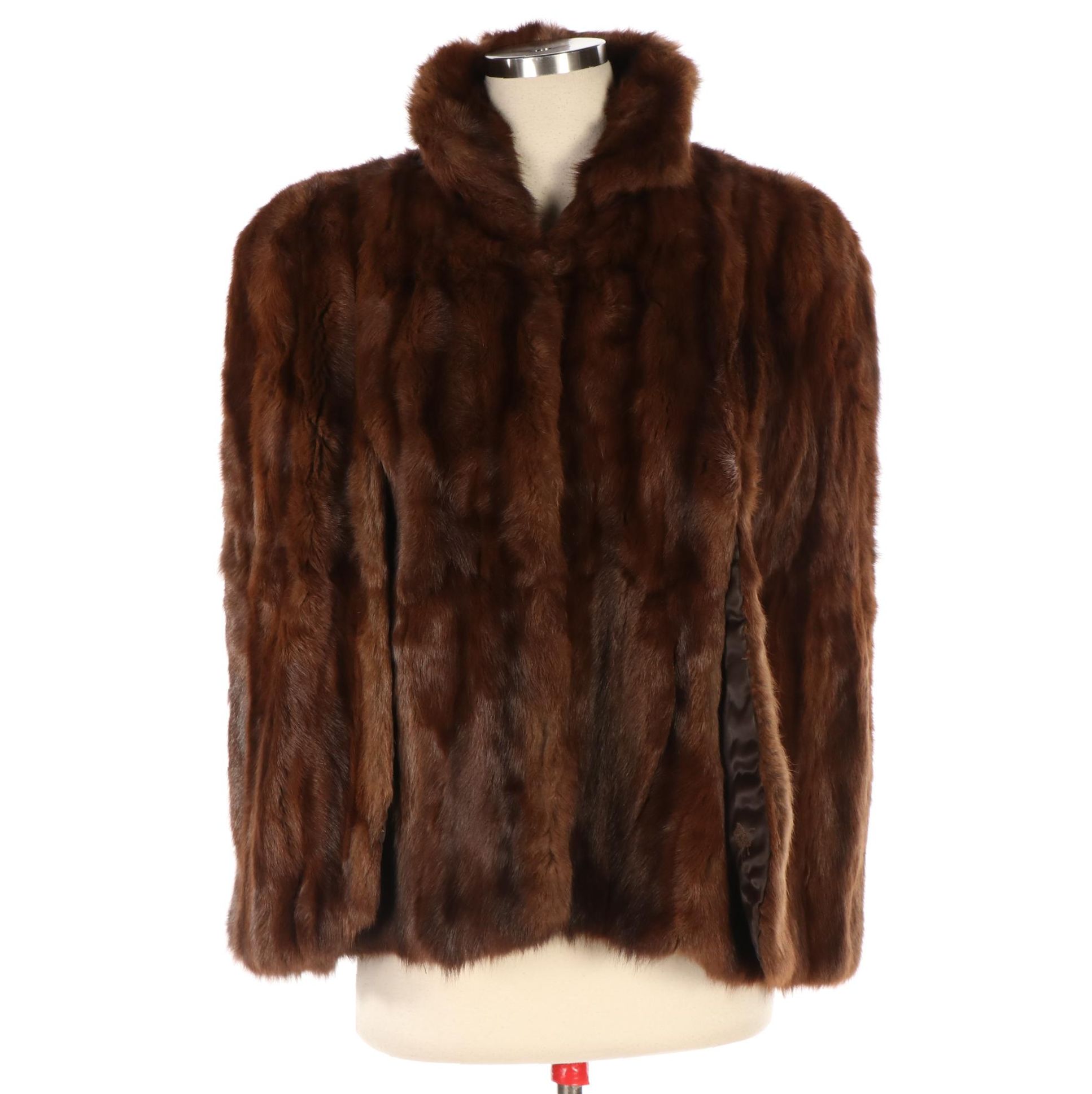 Medium Brown Squirrel Fur Stole by Truesdell