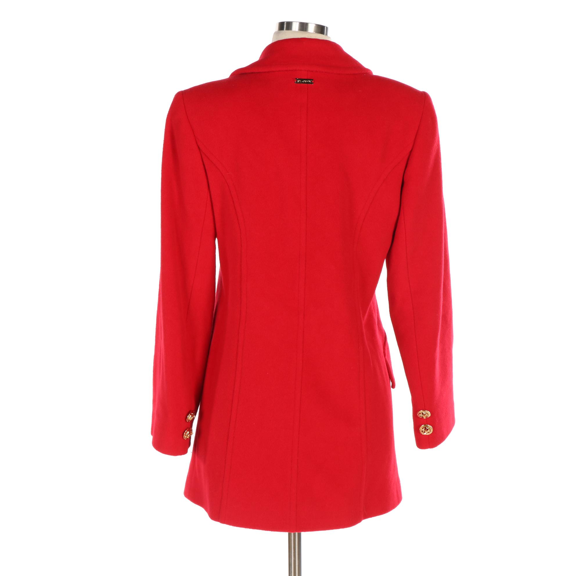 St. John by Marie Gray Pea Coat in Cashmere/Wool