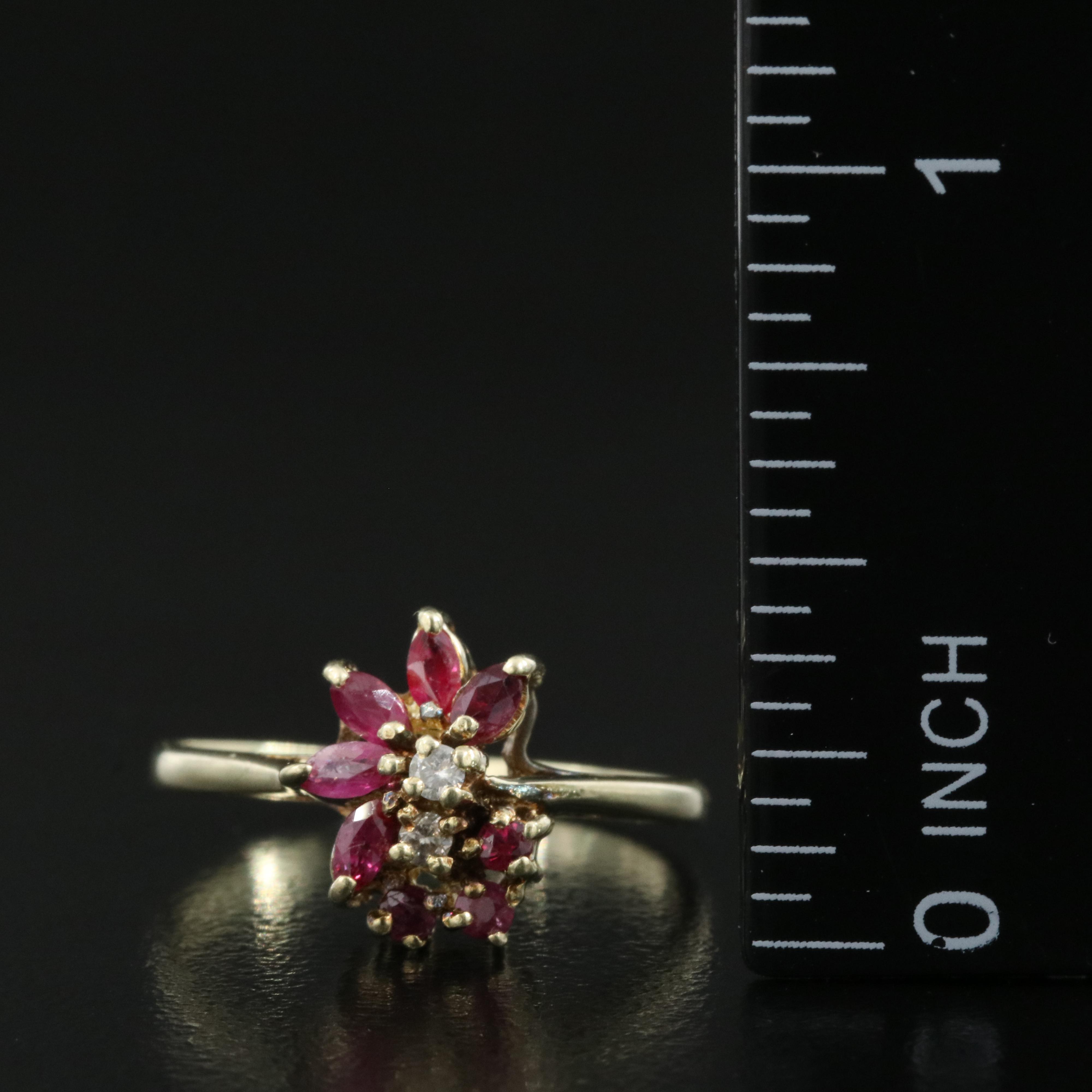 14K Ruby and Diamond Ring