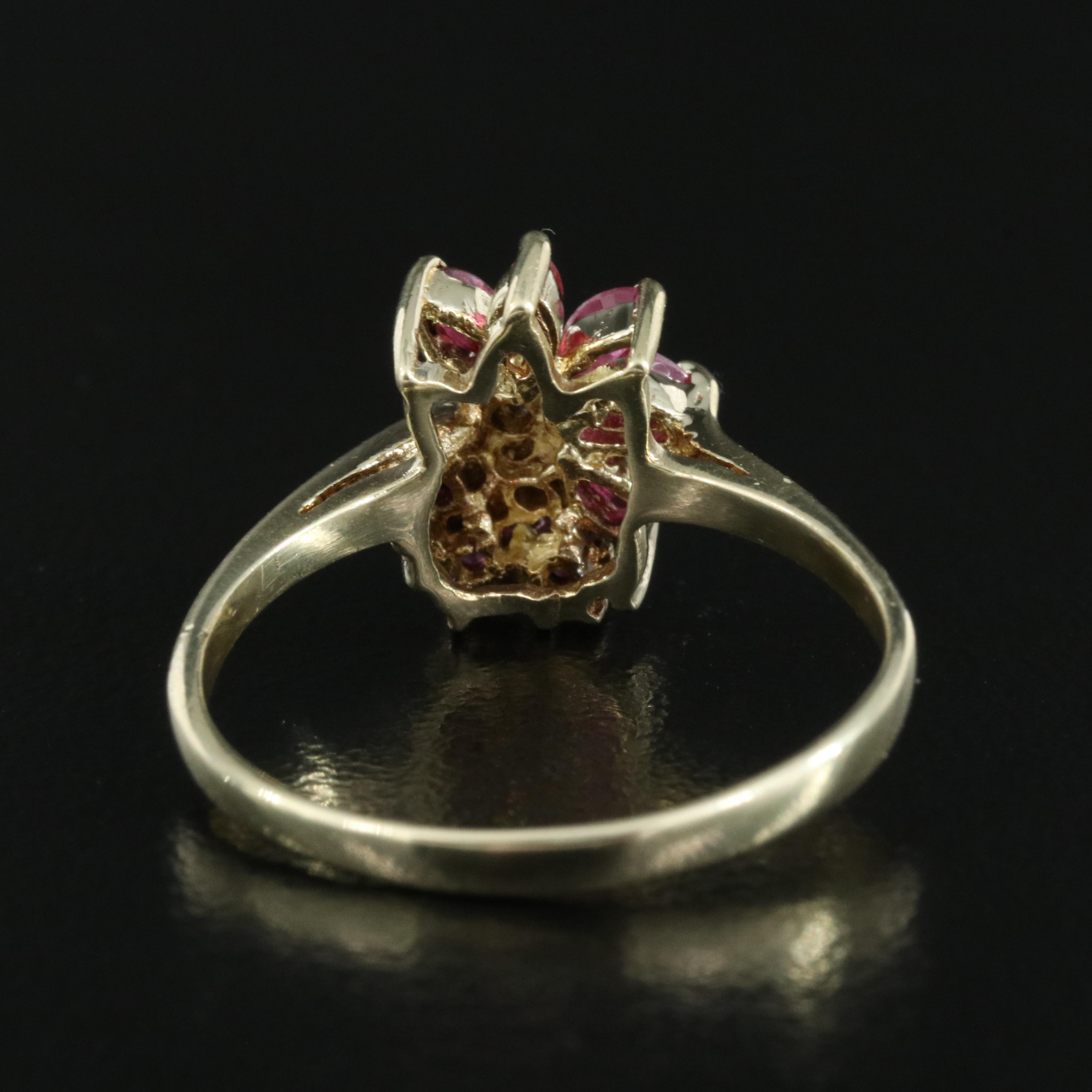 14K Ruby and Diamond Ring