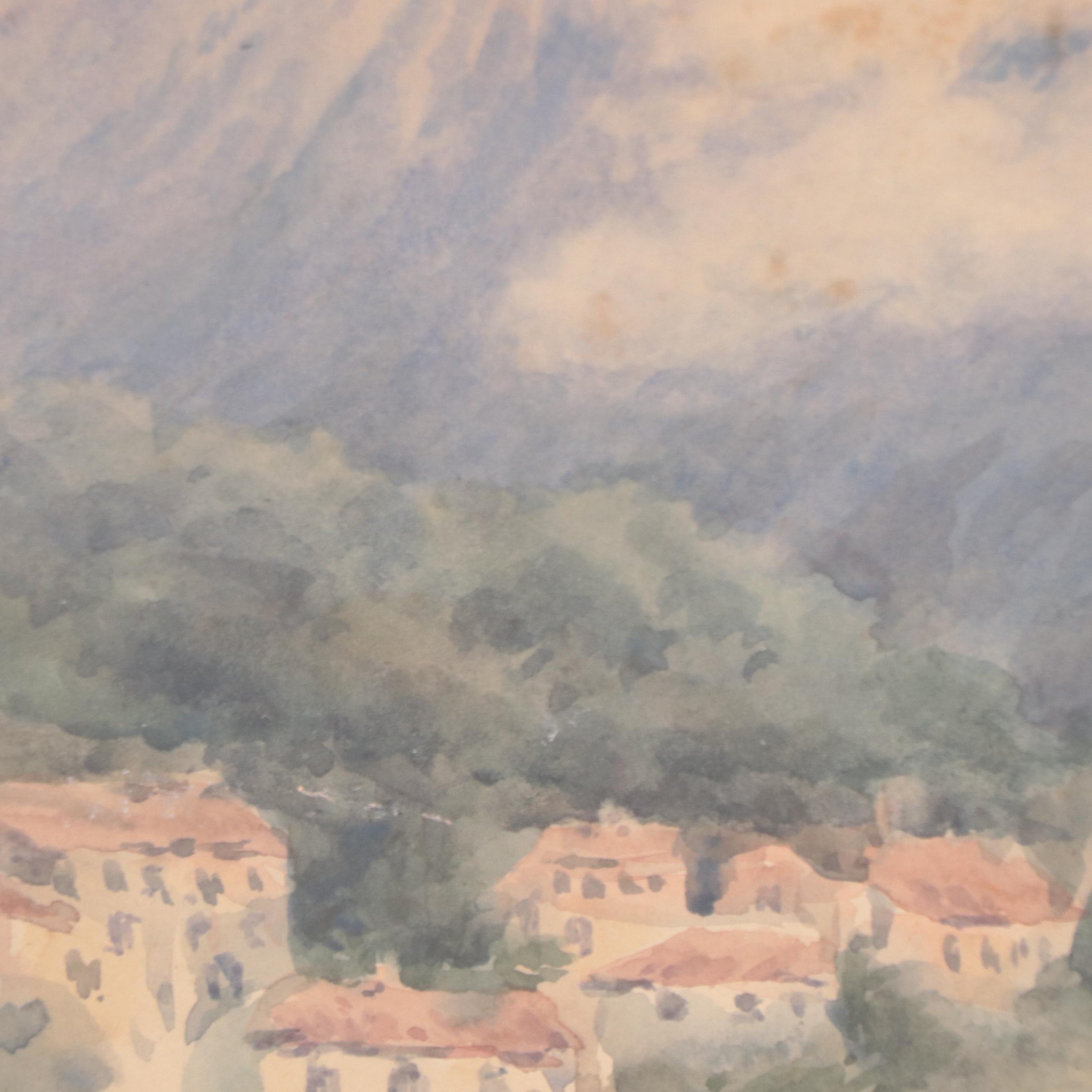 Country and Mountain Landscape Watercolor Paintings