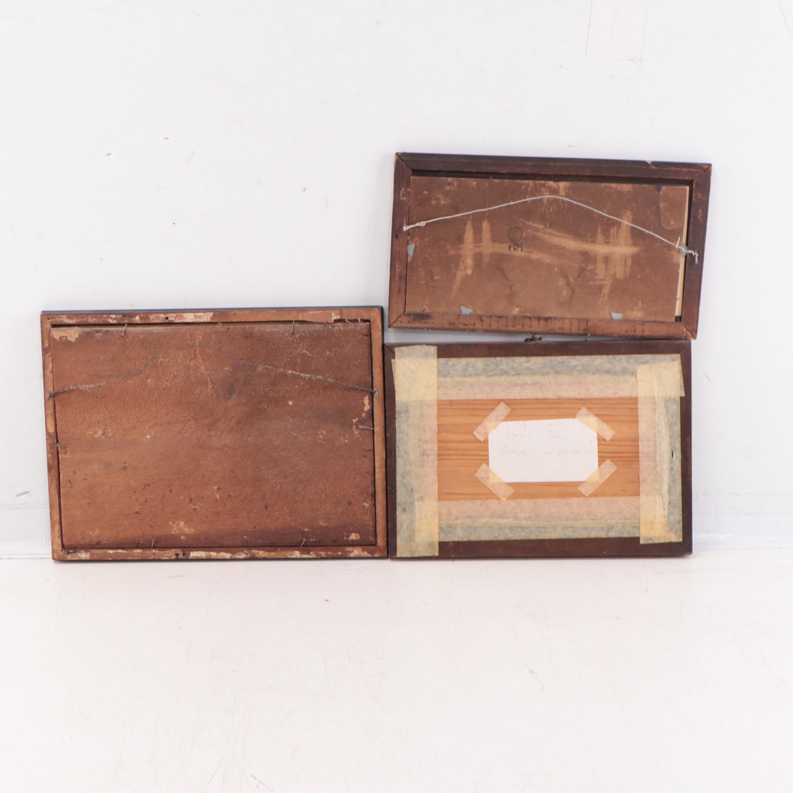 Country and Mountain Landscape Watercolor Paintings