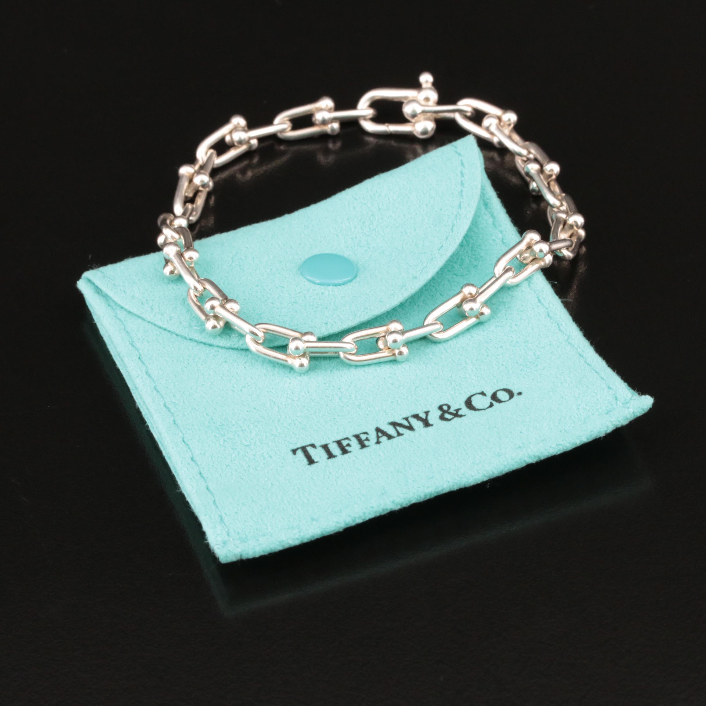 Tiffany & Co. "Hardwear" Fancy Link Bracelet in Sterling with Branded Pouch