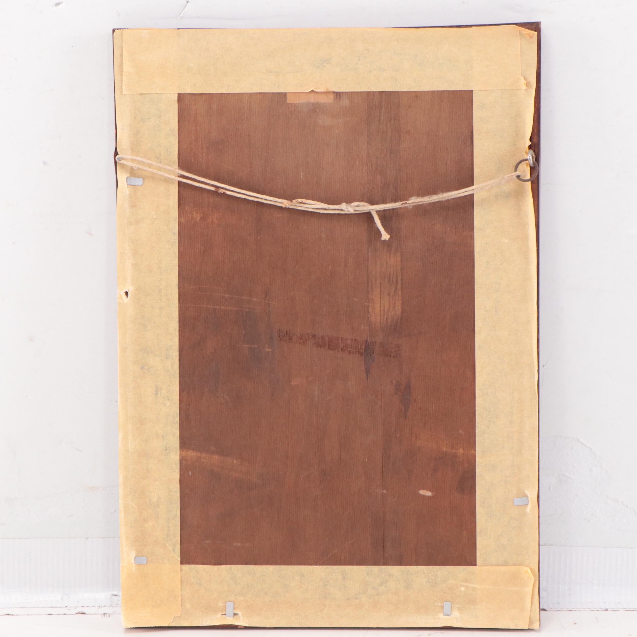 Ida Warren Watercolor and Ink Painting "Old Building, Chichester"