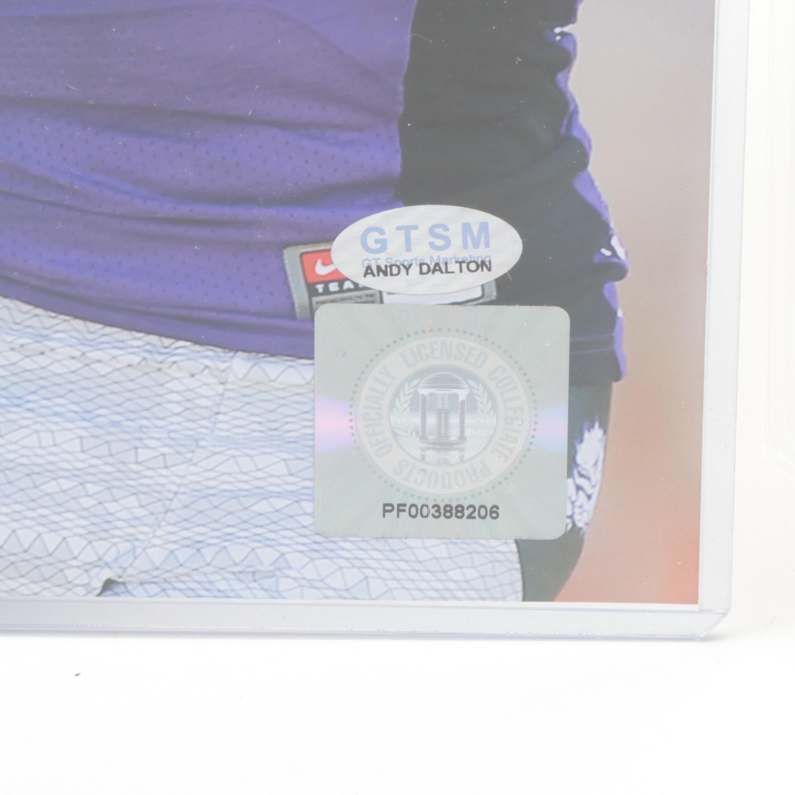 Ickey Woods, Andy Dalton, and Ken Anderson Signed Giclées with Bengals Artwork