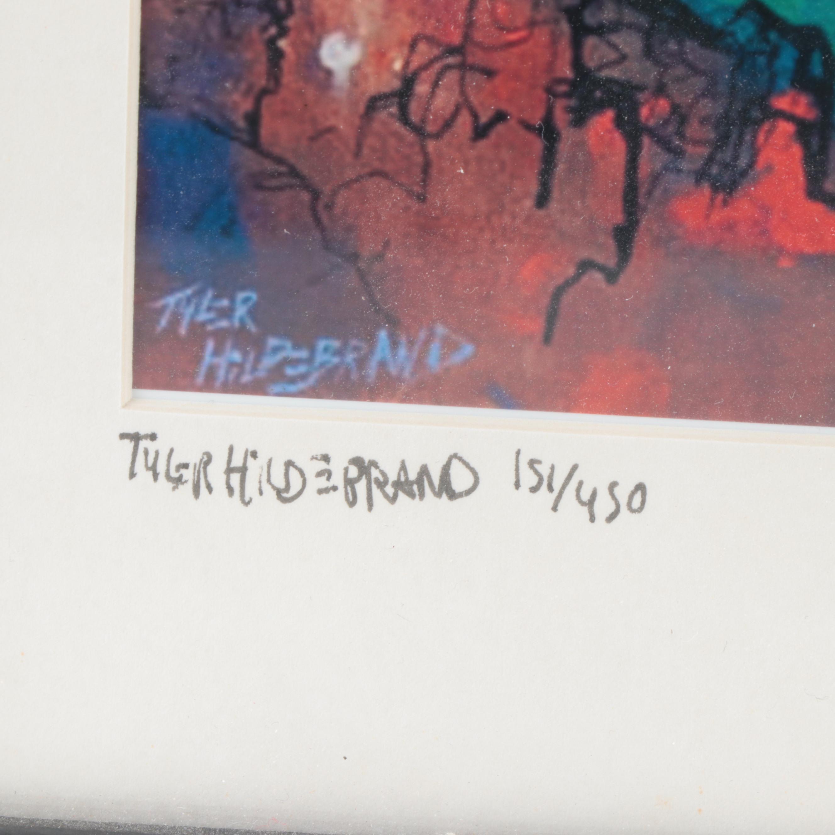 Ickey Woods, Andy Dalton, and Ken Anderson Signed Giclées with Bengals Artwork