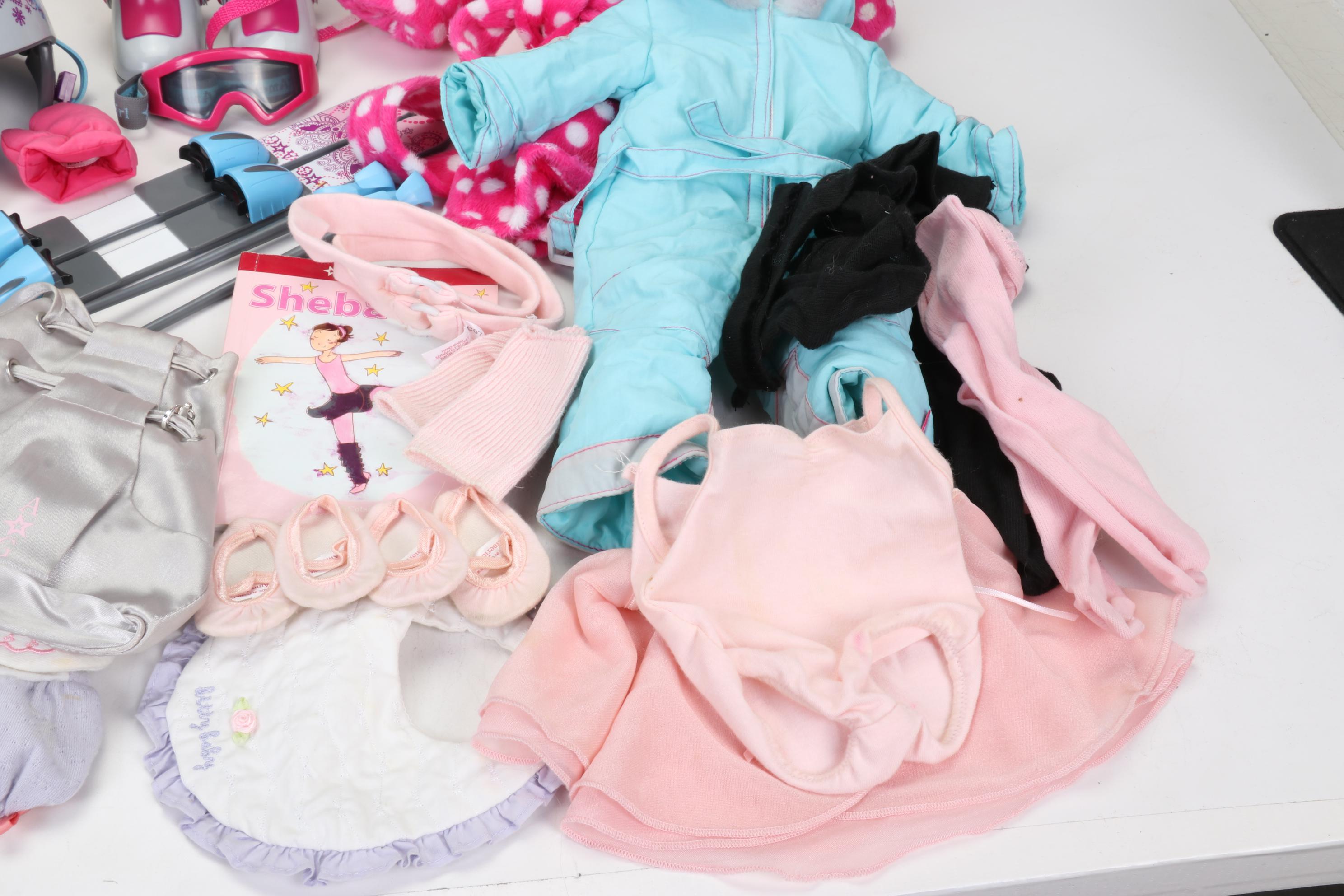 American Girl Doll "Mia" with Skate Club, Tricycle, Bathtub, and Accessories