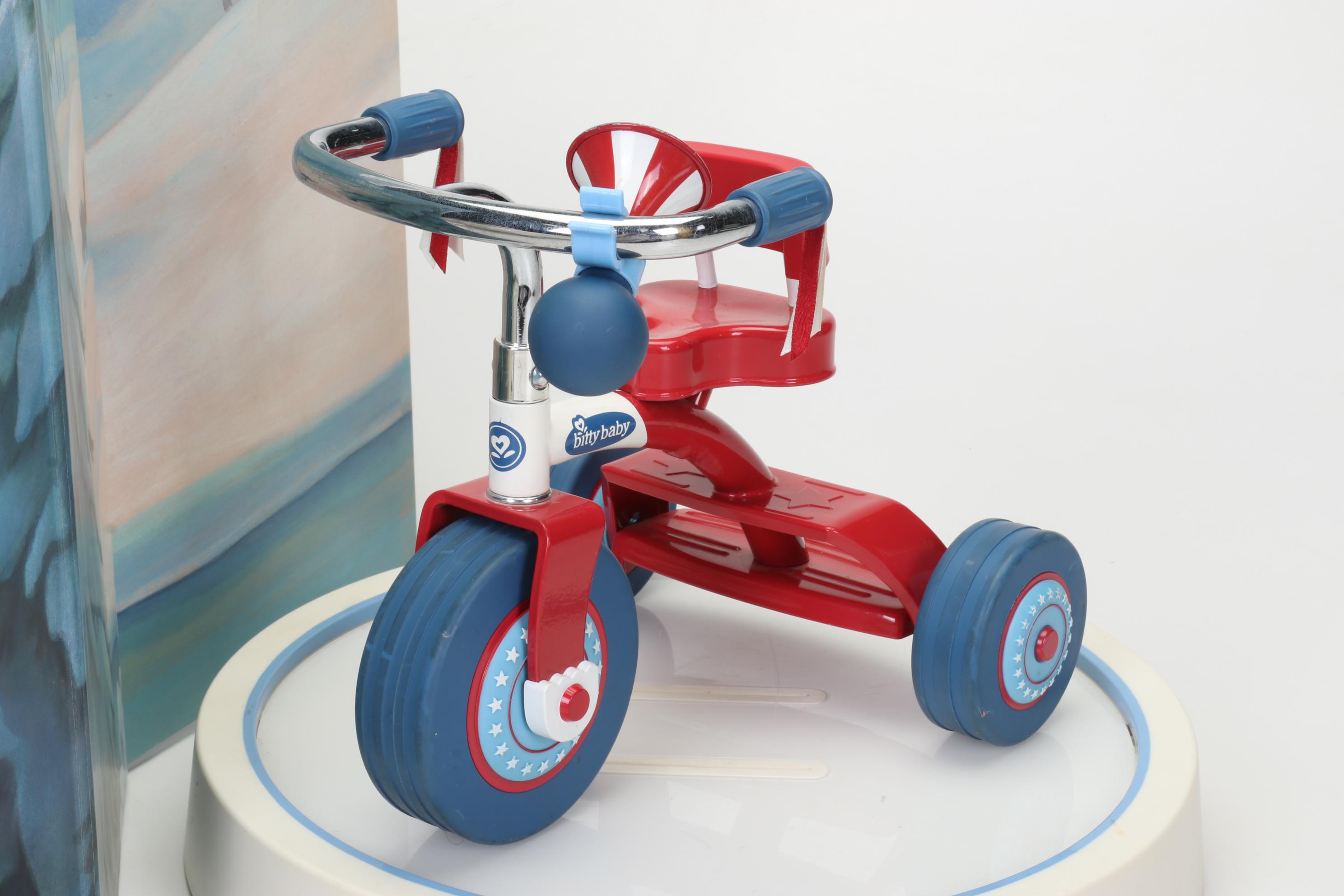 American Girl Doll "Mia" with Skate Club, Tricycle, Bathtub, and Accessories