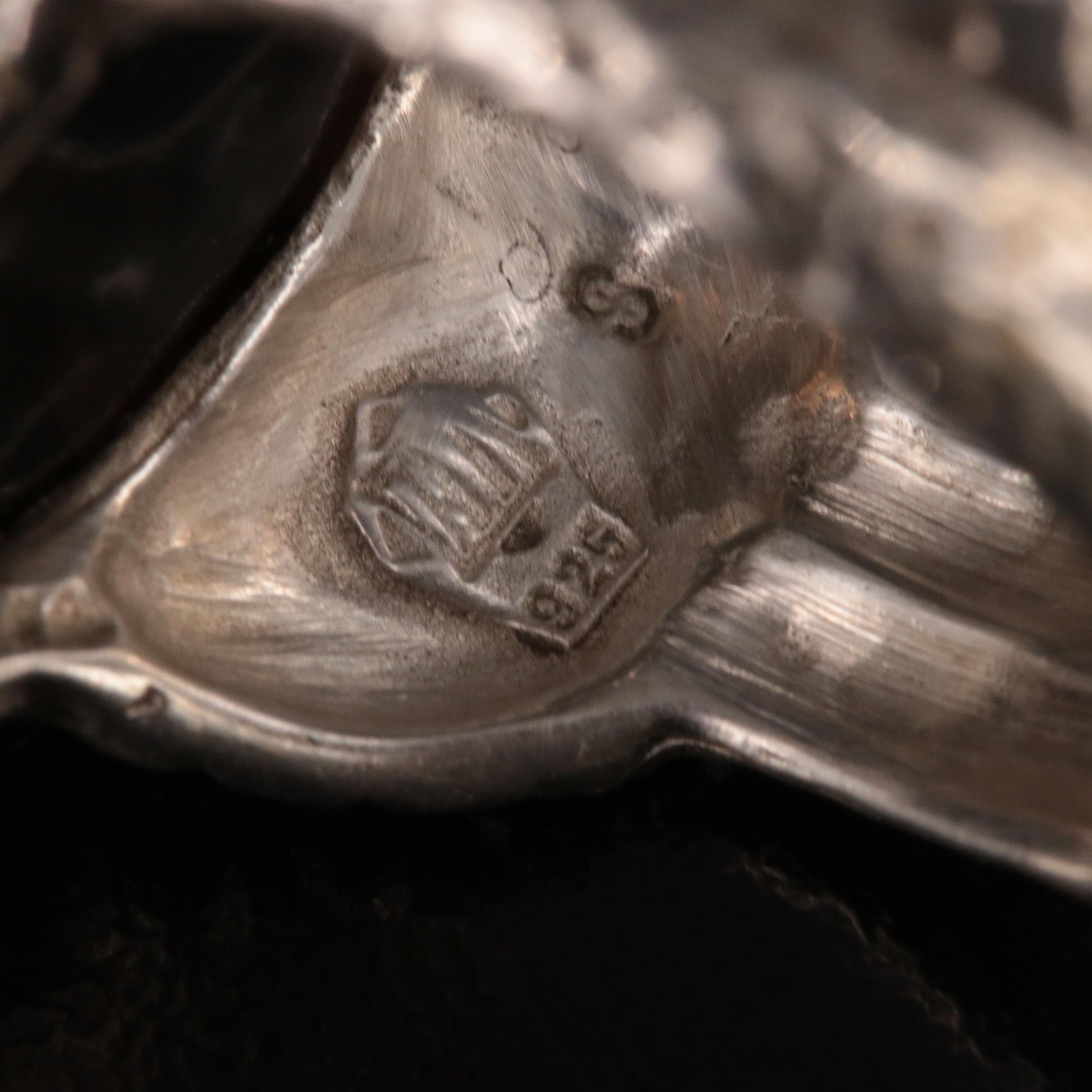 Siam Niello Sterling Cuff Featured in Jewelry Assortment Including Black Onyx