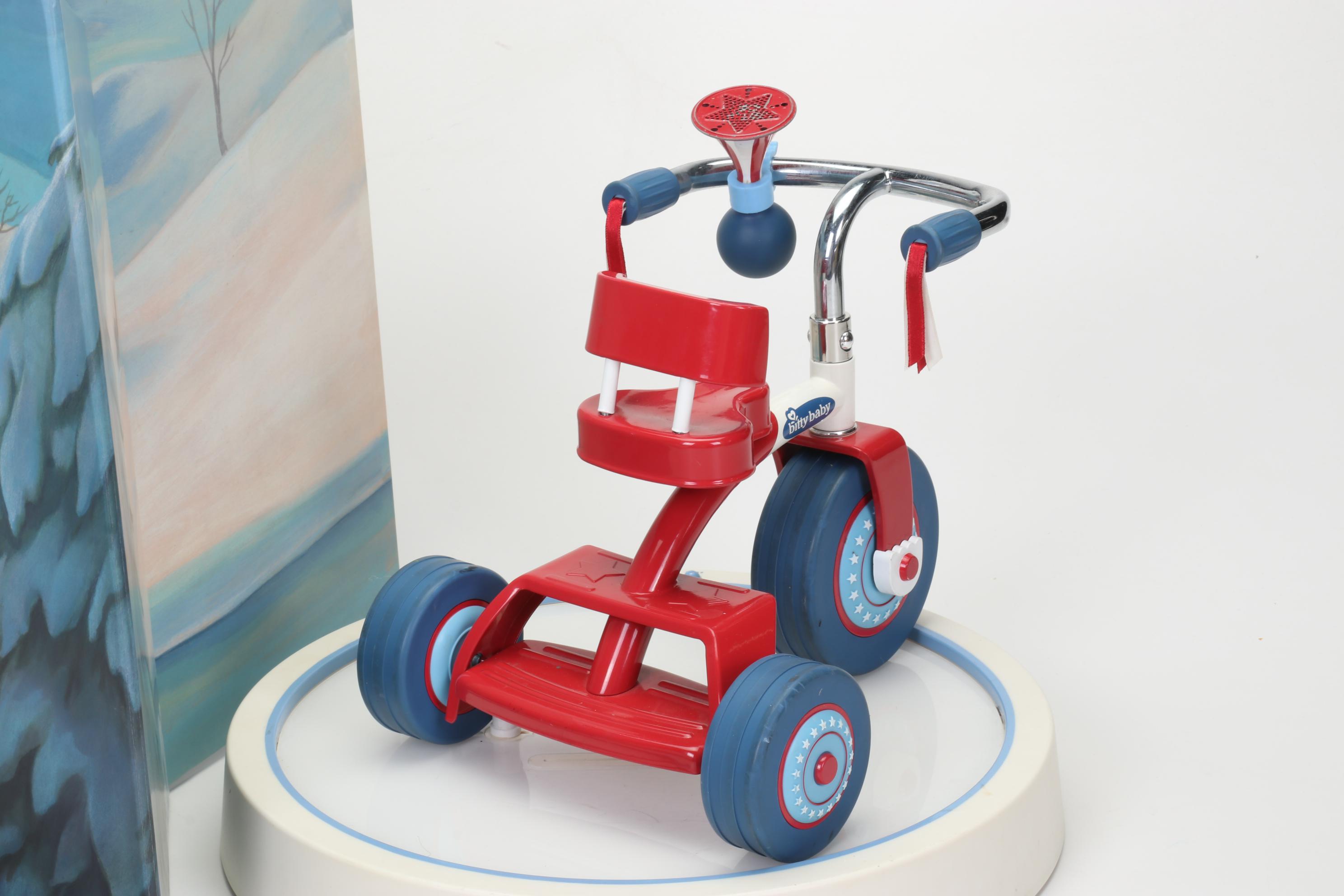 American Girl Doll "Mia" with Skate Club, Tricycle, Bathtub, and Accessories