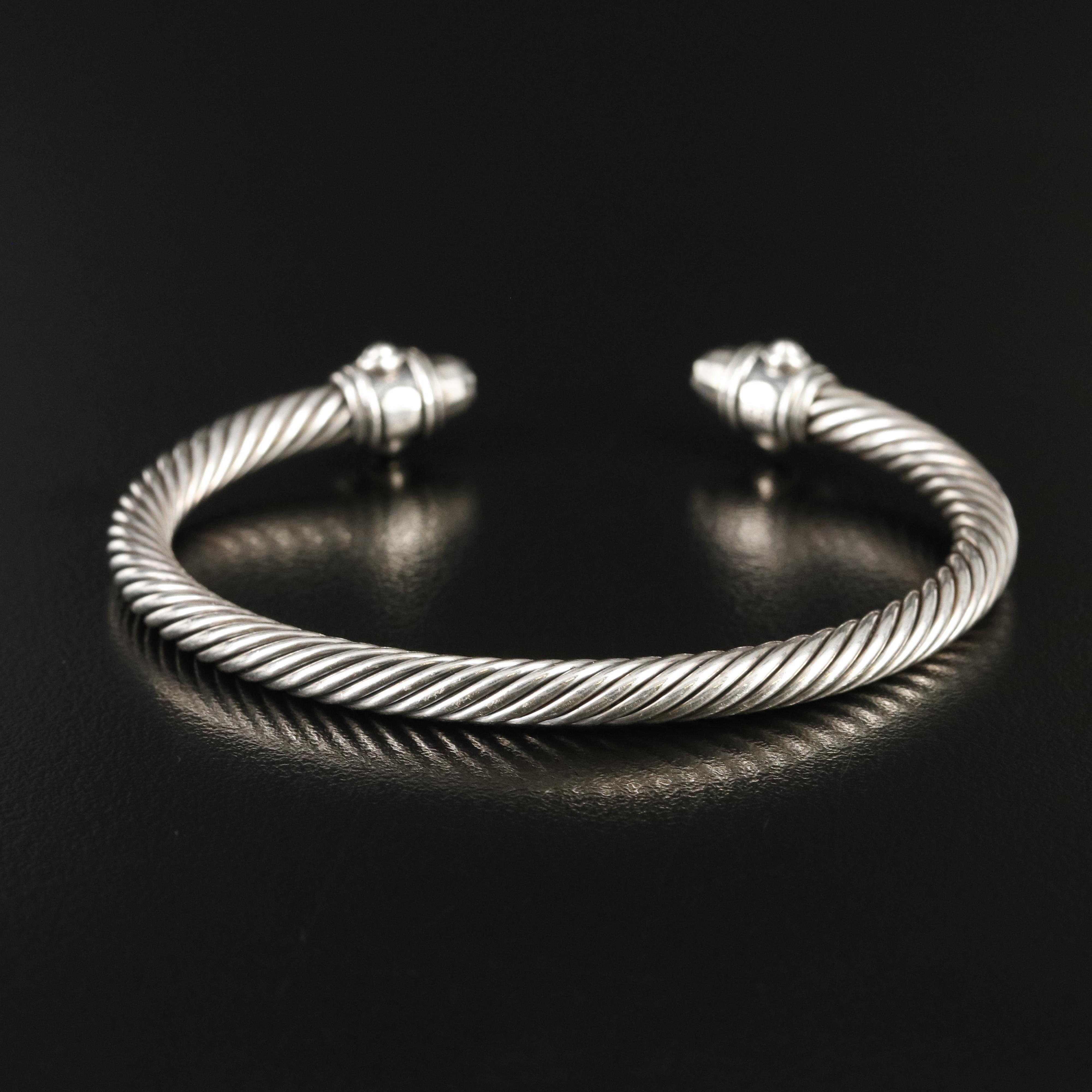 David Yurman Sterling Cable Cuff
