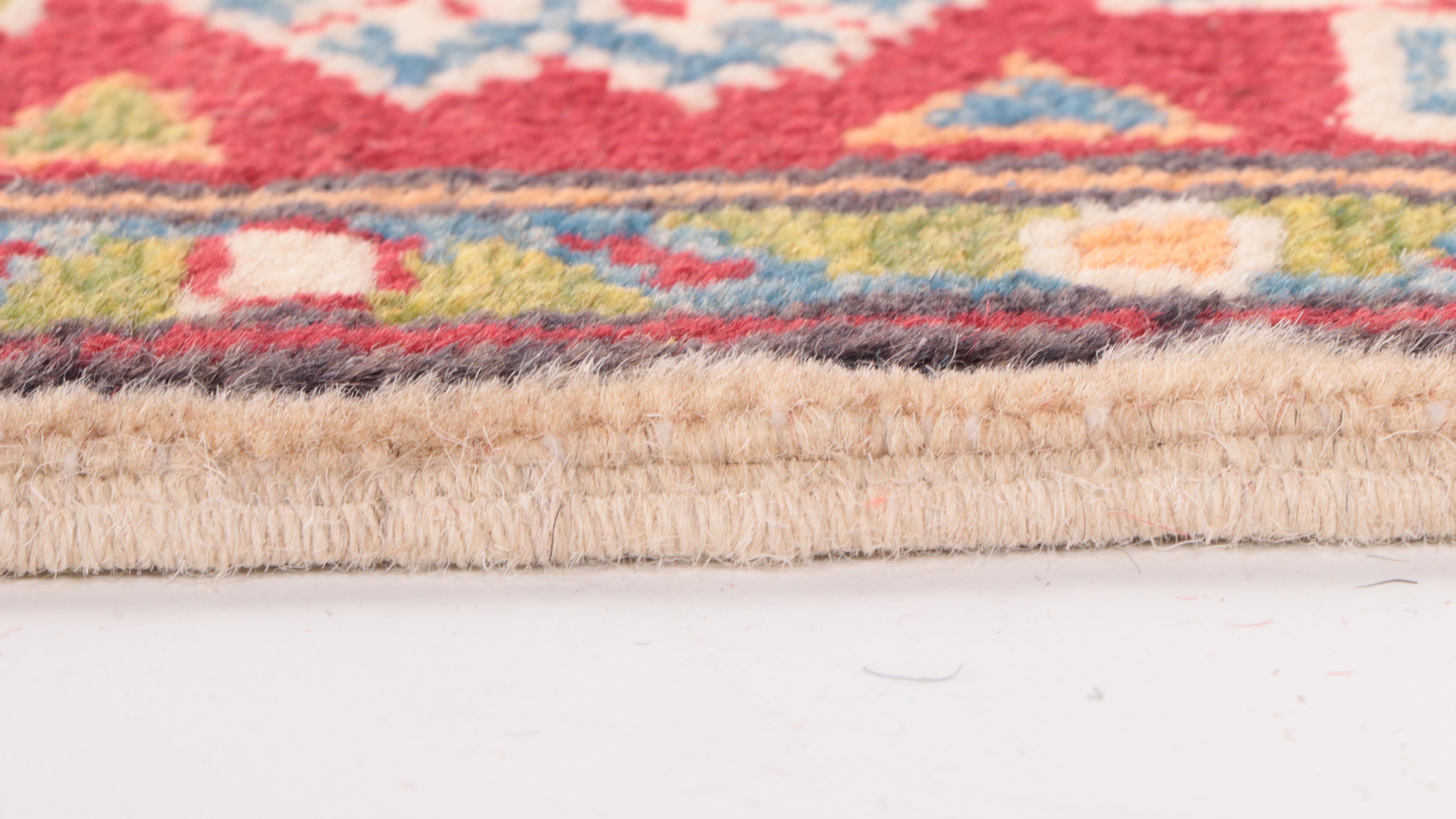 2'8 x 4'2 Hand-Knotted Pakistani Kazak Accent Rug