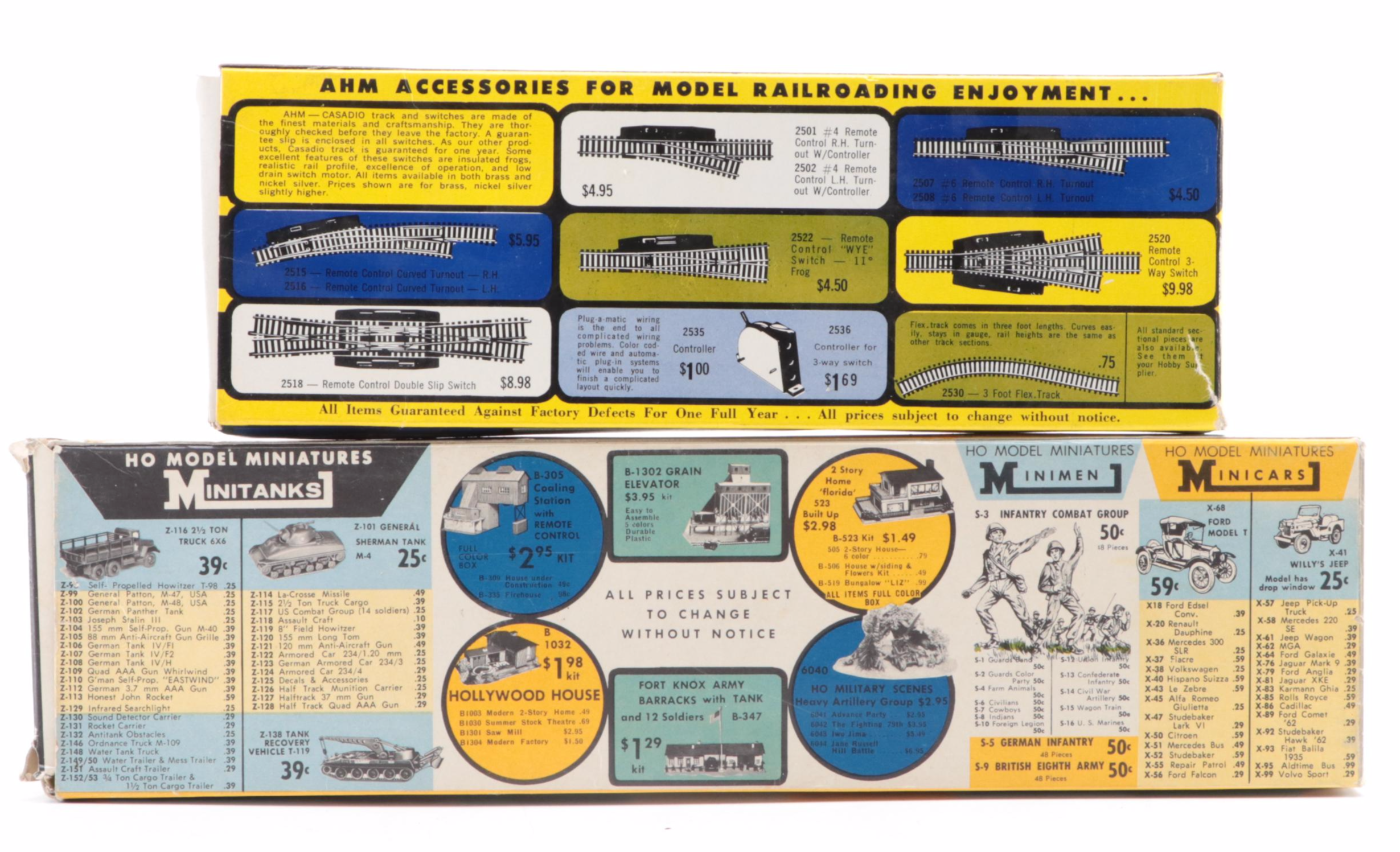 AHM Baltimore & Ohio and Other HO Model Electric Train Cars with Transformer