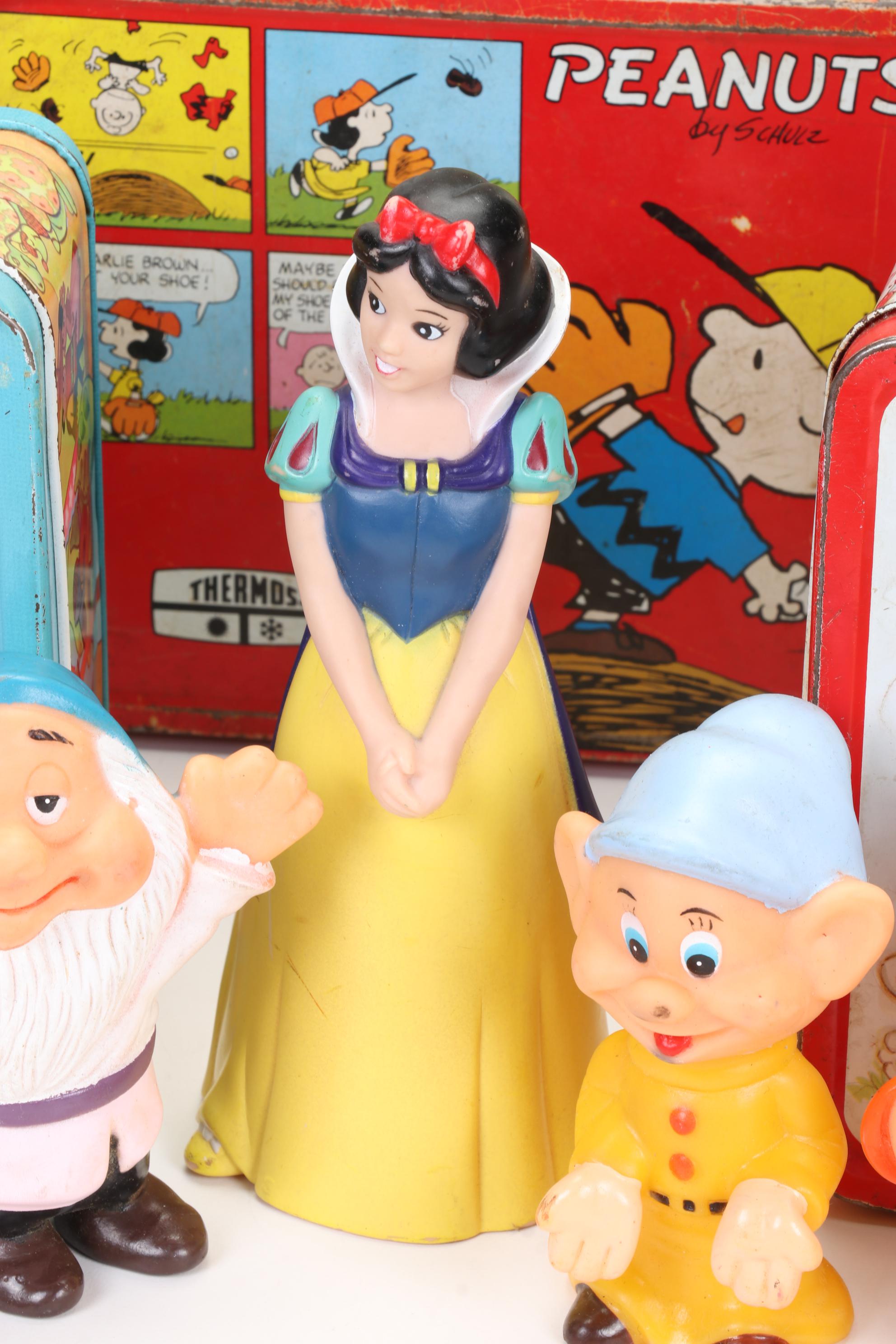 Disneyland Pinball Game, Snow White Toys and Tin Litho Lunchboxes
