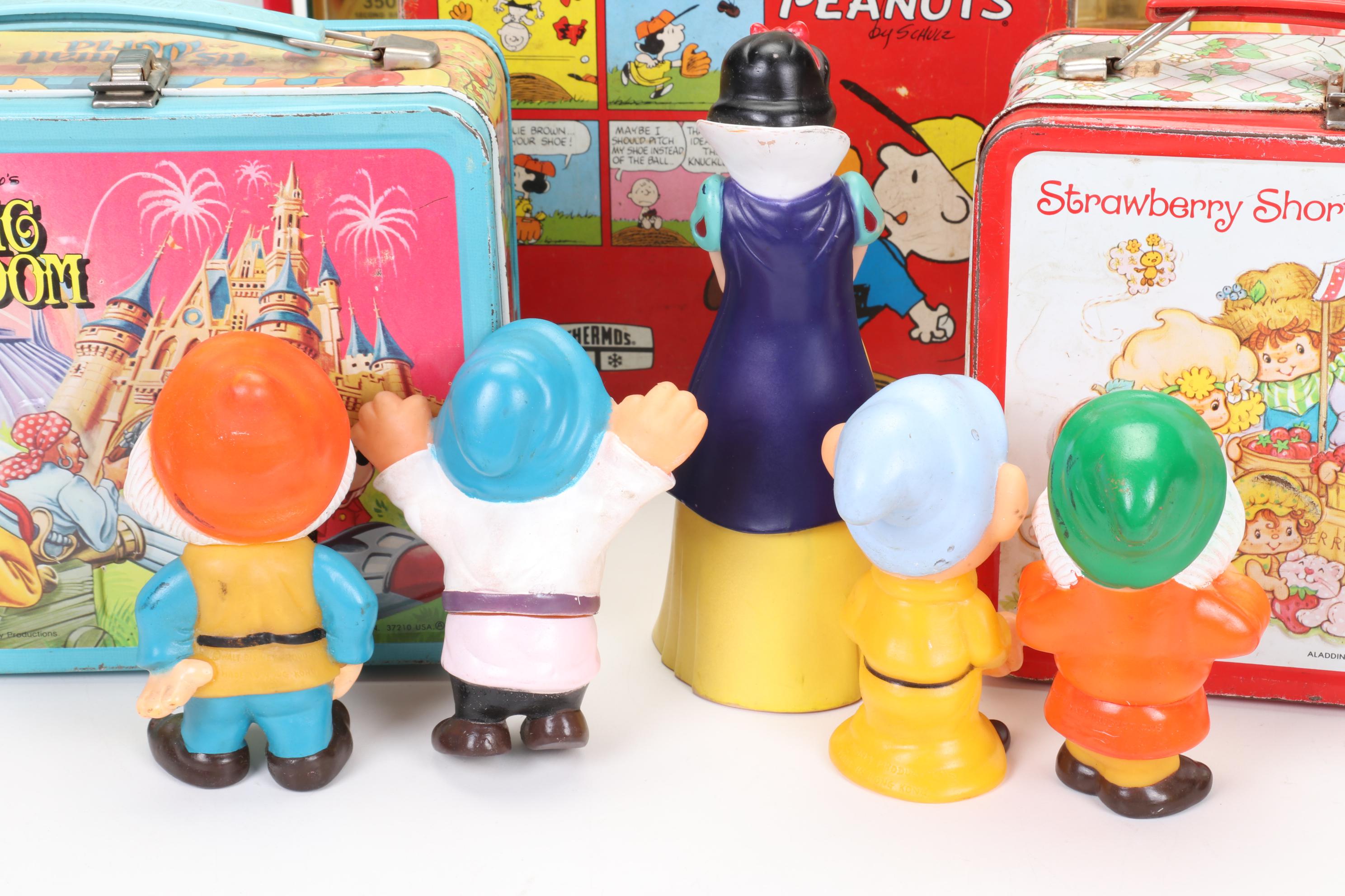 Disneyland Pinball Game, Snow White Toys and Tin Litho Lunchboxes