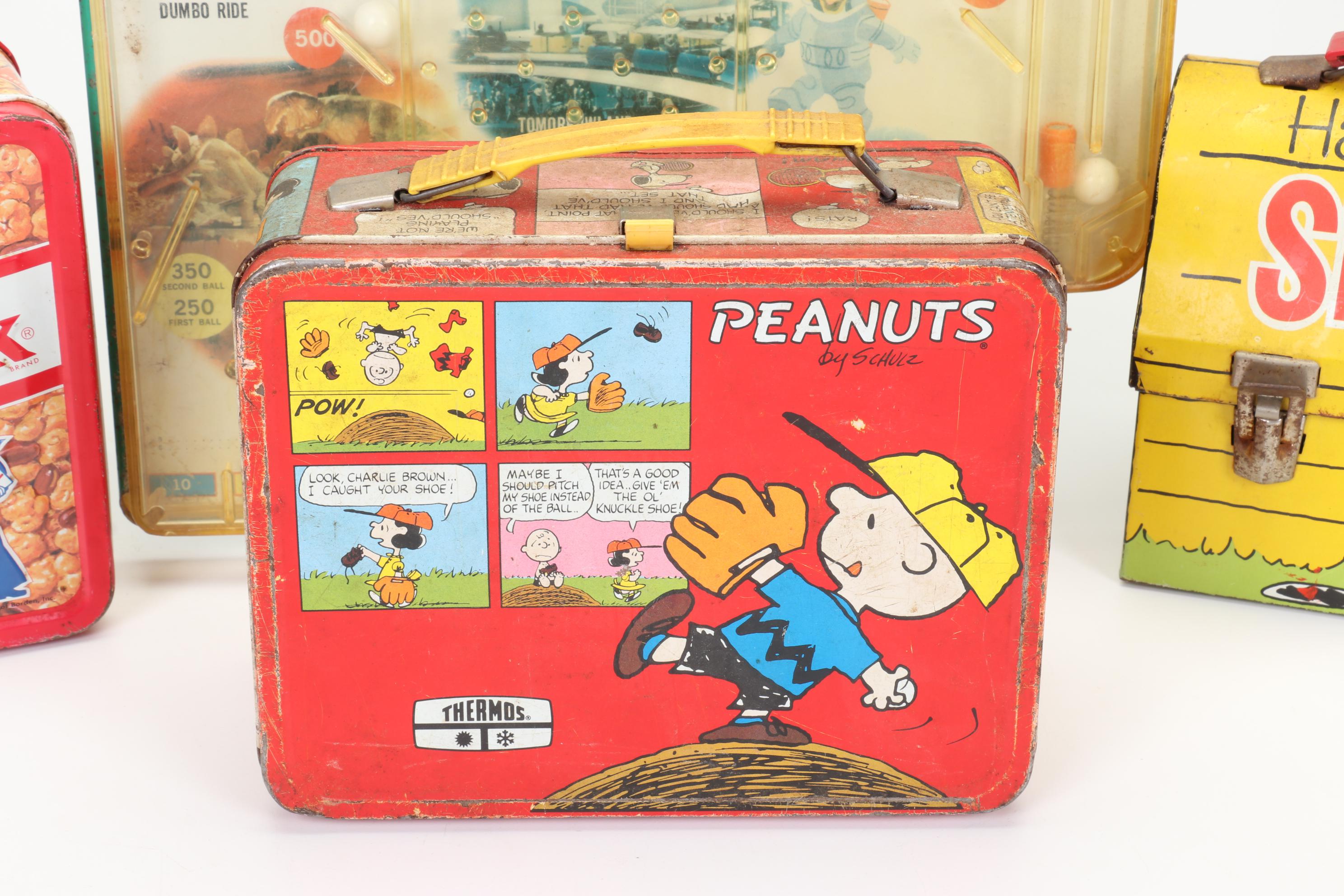 Disneyland Pinball Game, Snow White Toys and Tin Litho Lunchboxes