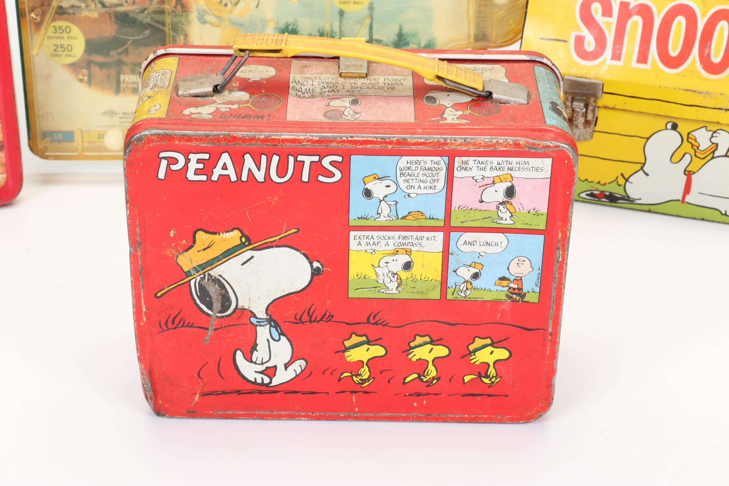 Disneyland Pinball Game, Snow White Toys and Tin Litho Lunchboxes