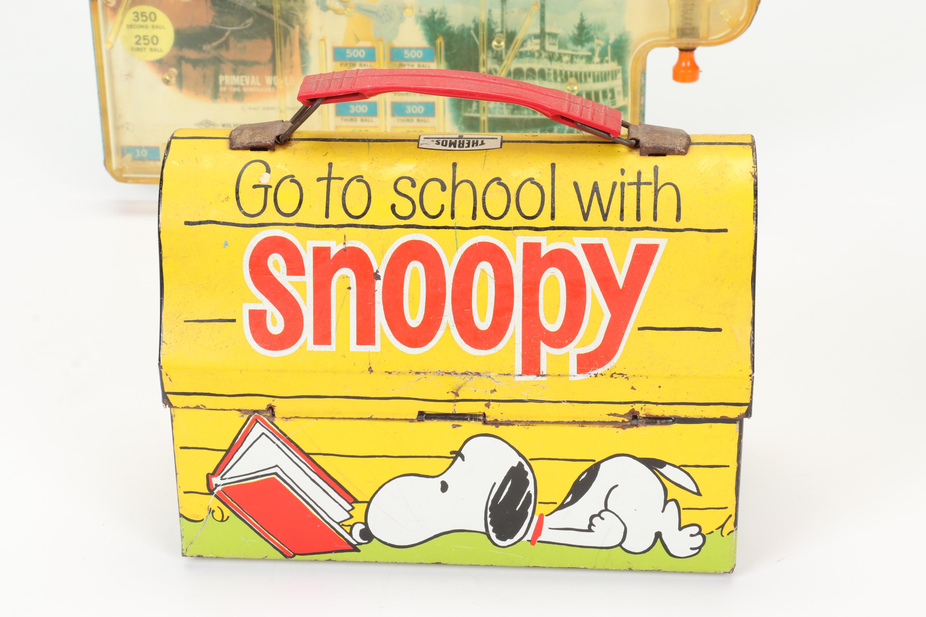 Disneyland Pinball Game, Snow White Toys and Tin Litho Lunchboxes