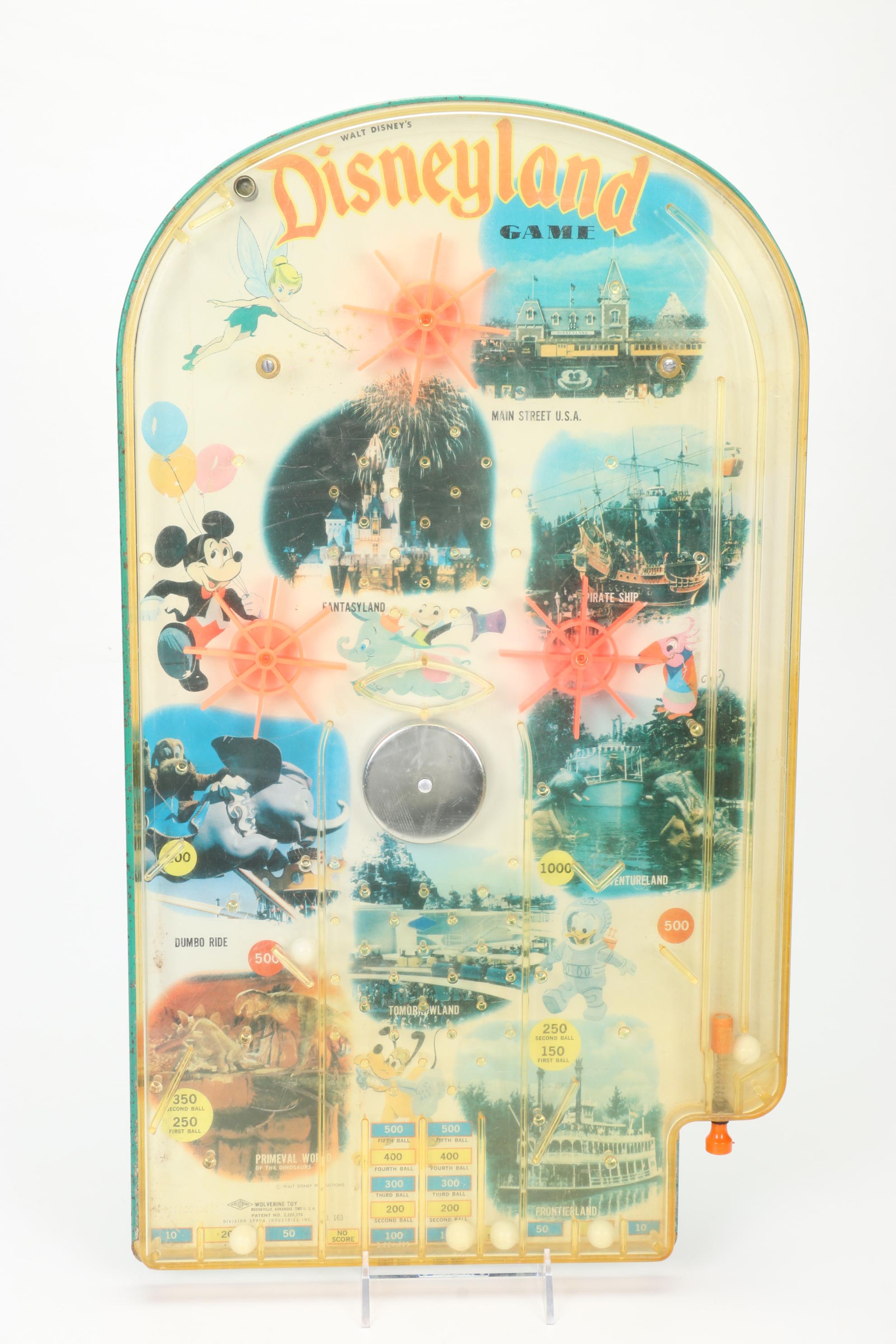 Disneyland Pinball Game, Snow White Toys and Tin Litho Lunchboxes