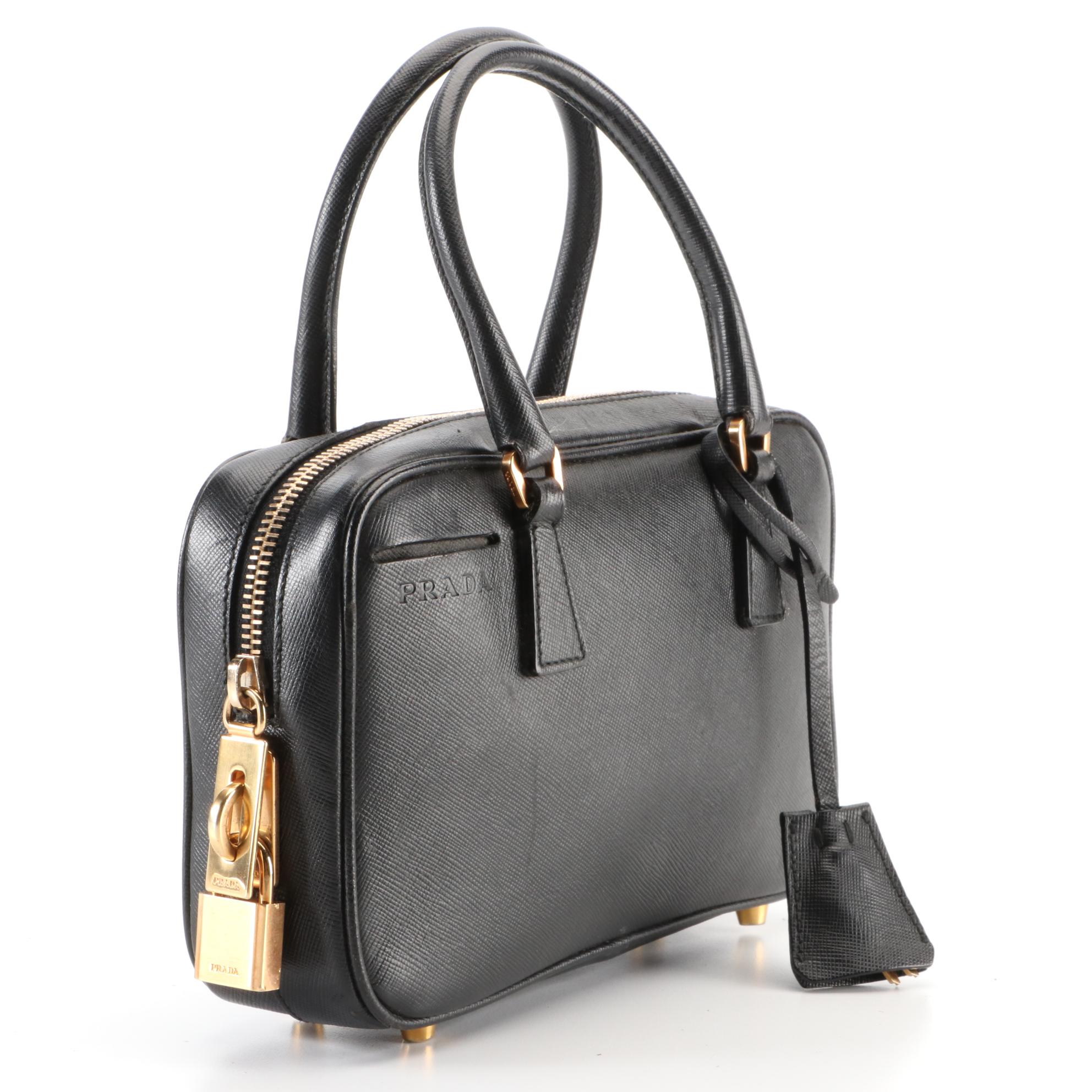 Prada Saffiano Leather Two-Way Handbag