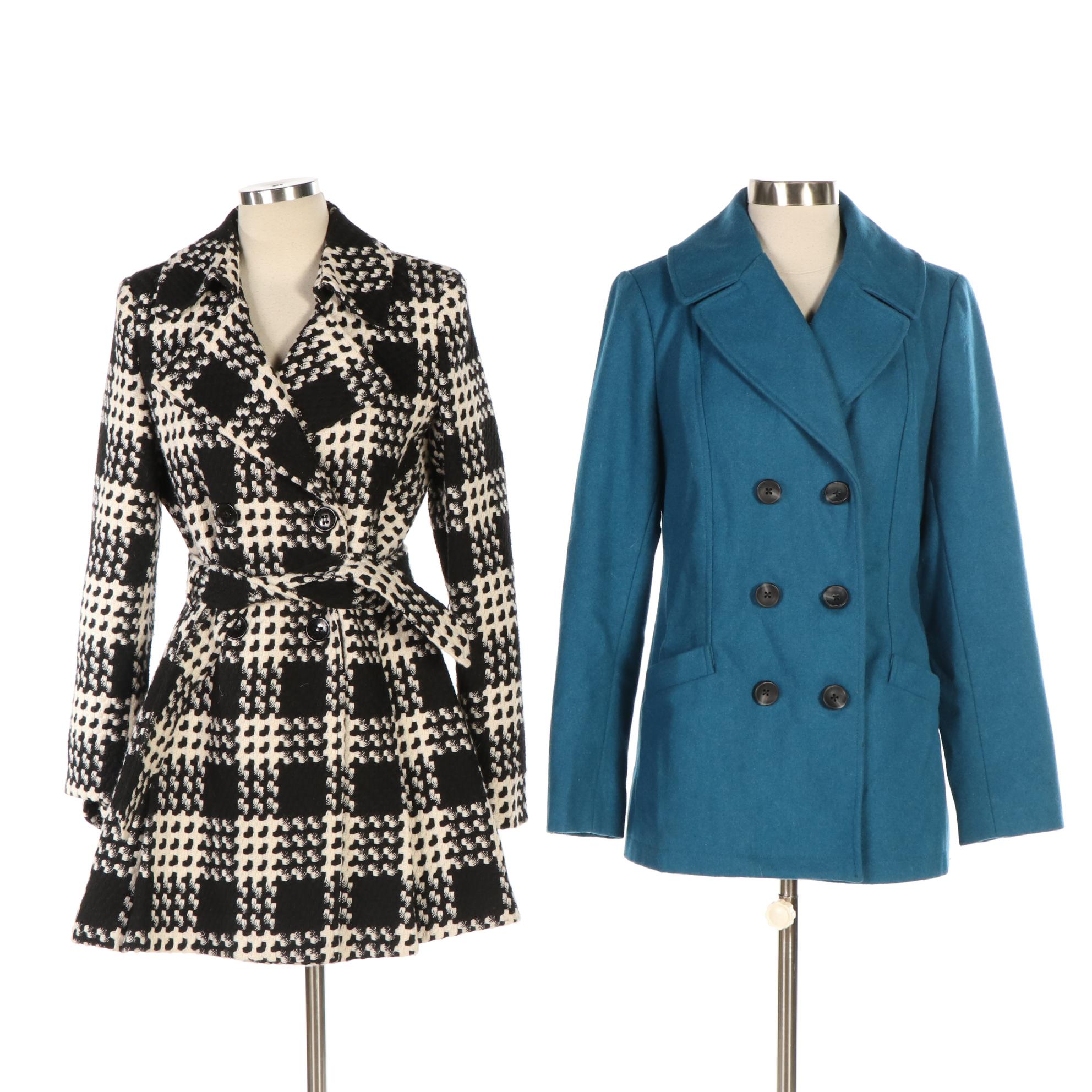 Via Spiga and Merona Double Breasted Cold Weather Coats
