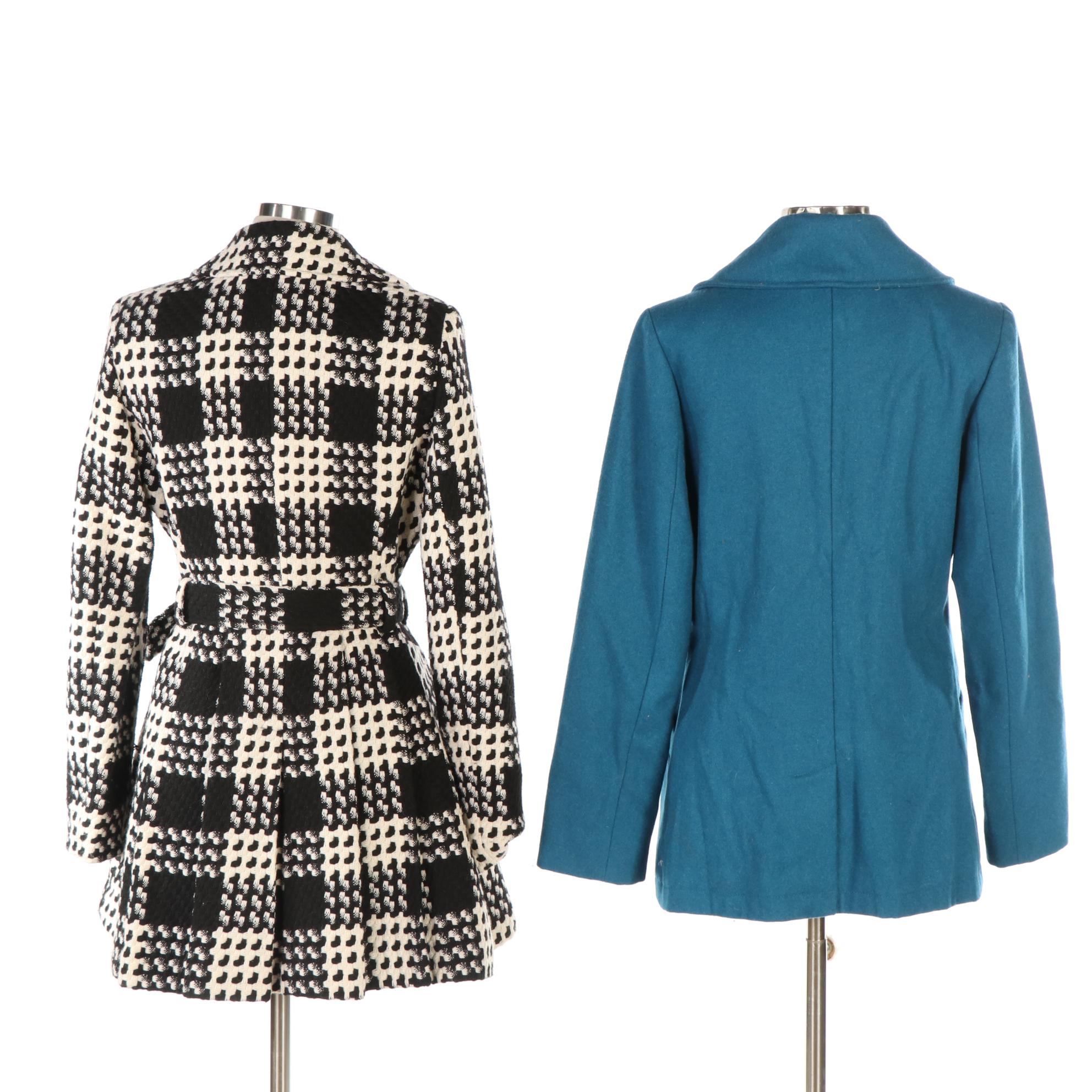 Via Spiga and Merona Double Breasted Cold Weather Coats