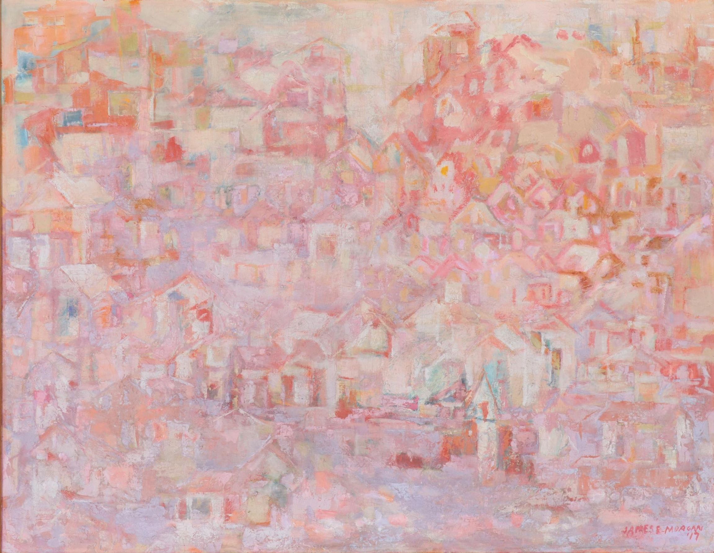 James E. Morgan Oil Painting "A Rare Day in San Francisco"