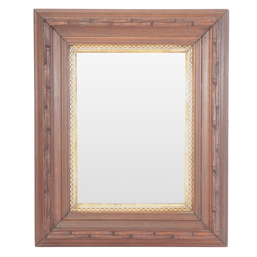 Carved and Gilt Wood Framed Wall Mirror