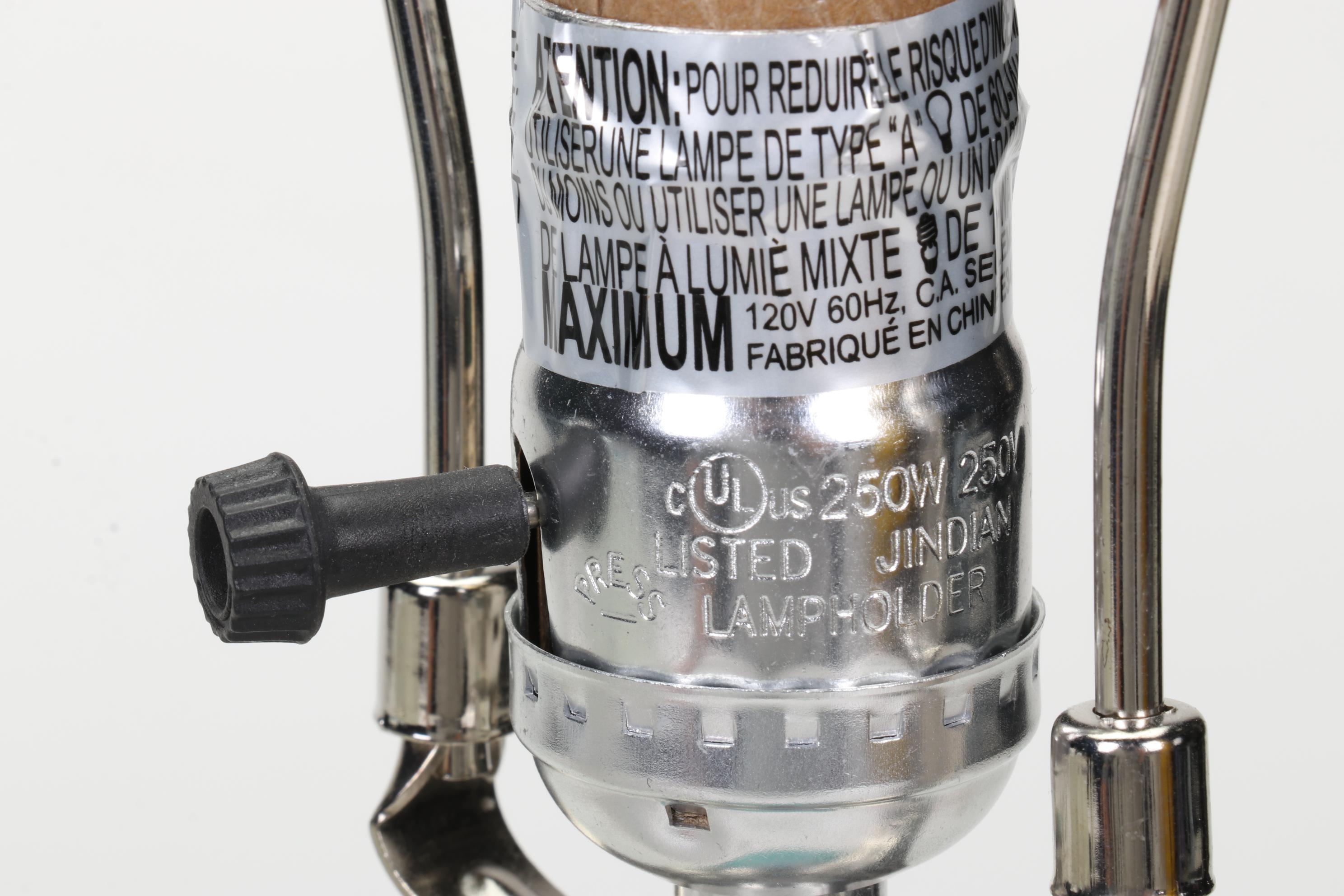 Blown Art Glass Table Lamp and Centerpiece Fruit Bowl