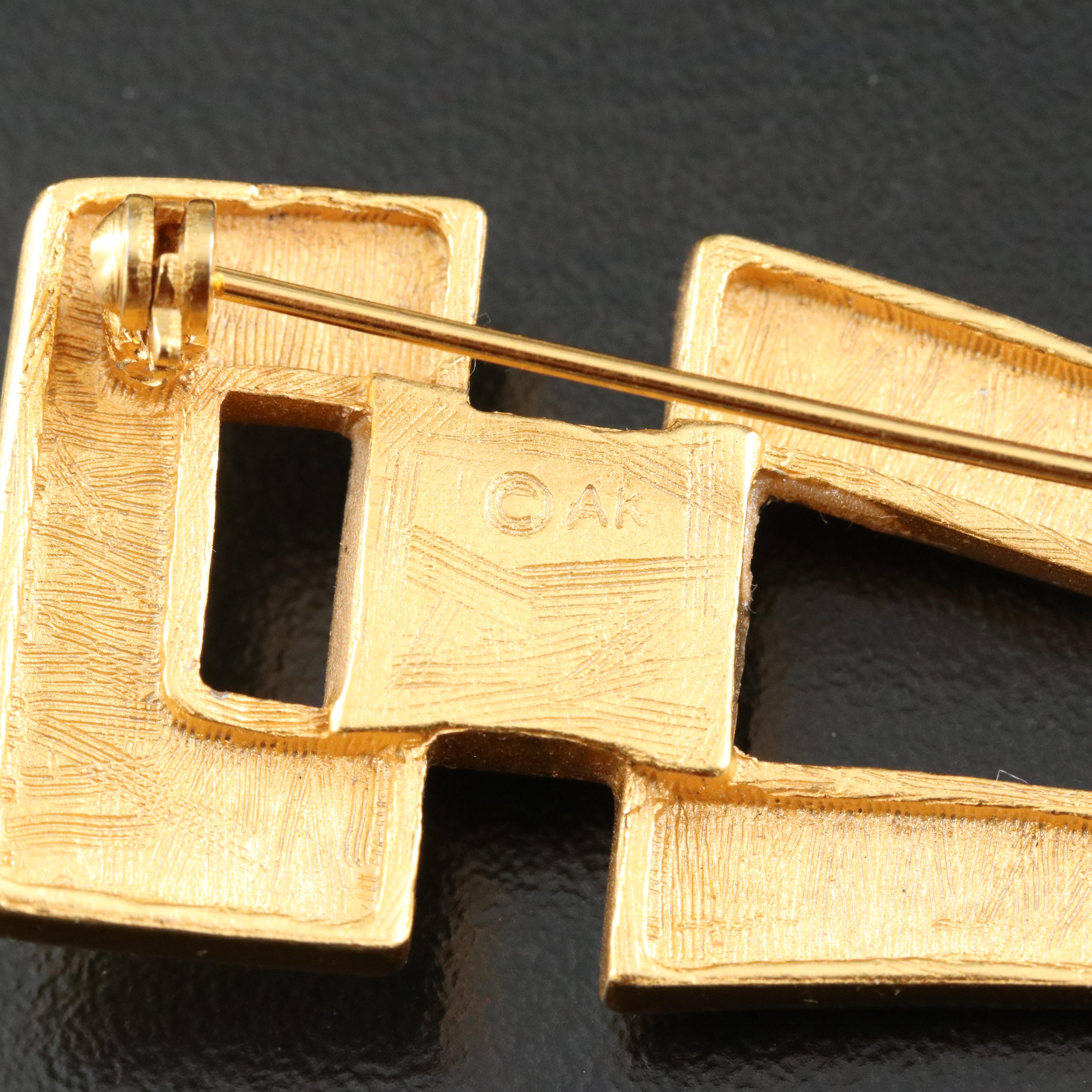 Ken Loeber 1981 "Minnow" Brooch Featured in Assortment of Jewelry