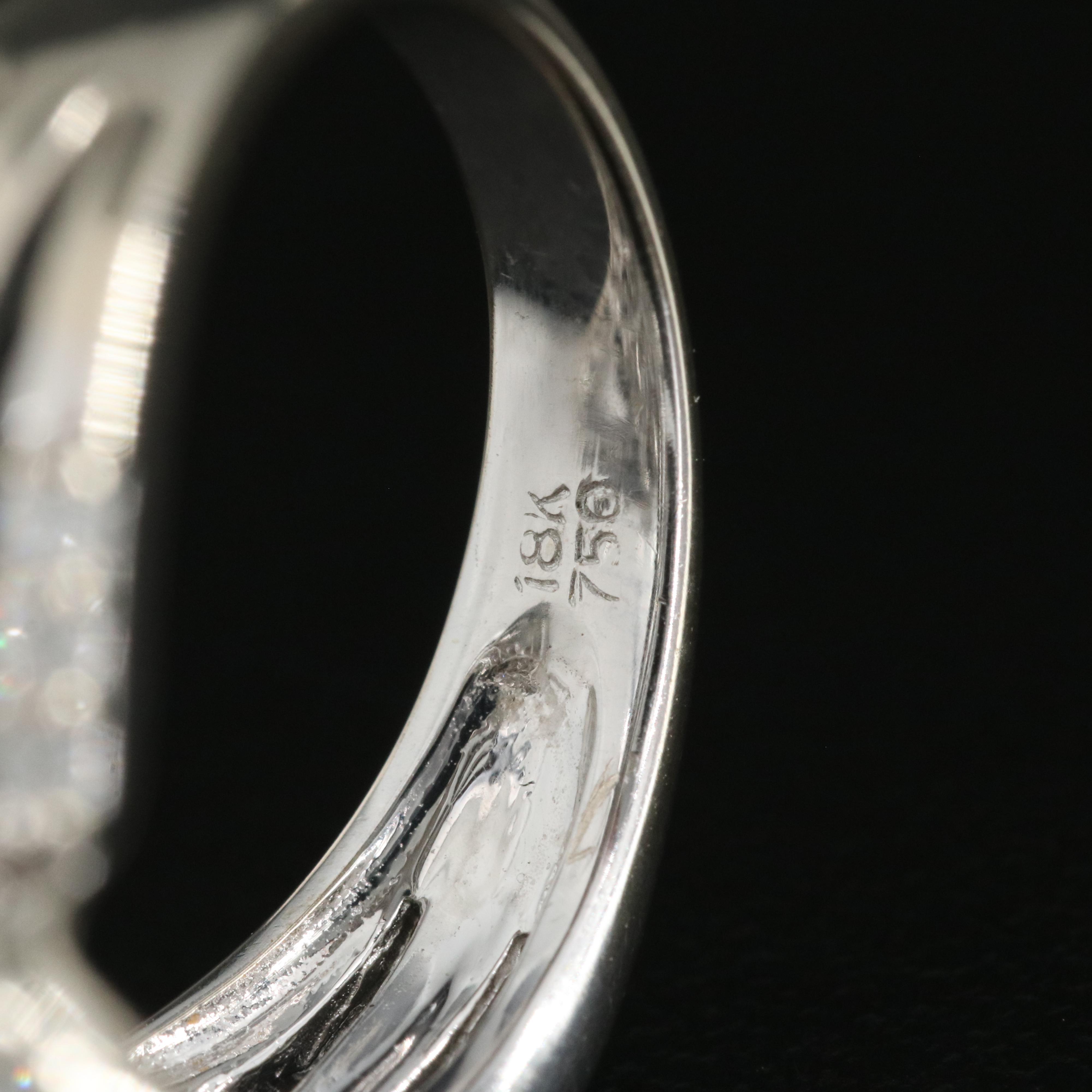 18K 1.75 CTW Diamond Leaf Ring