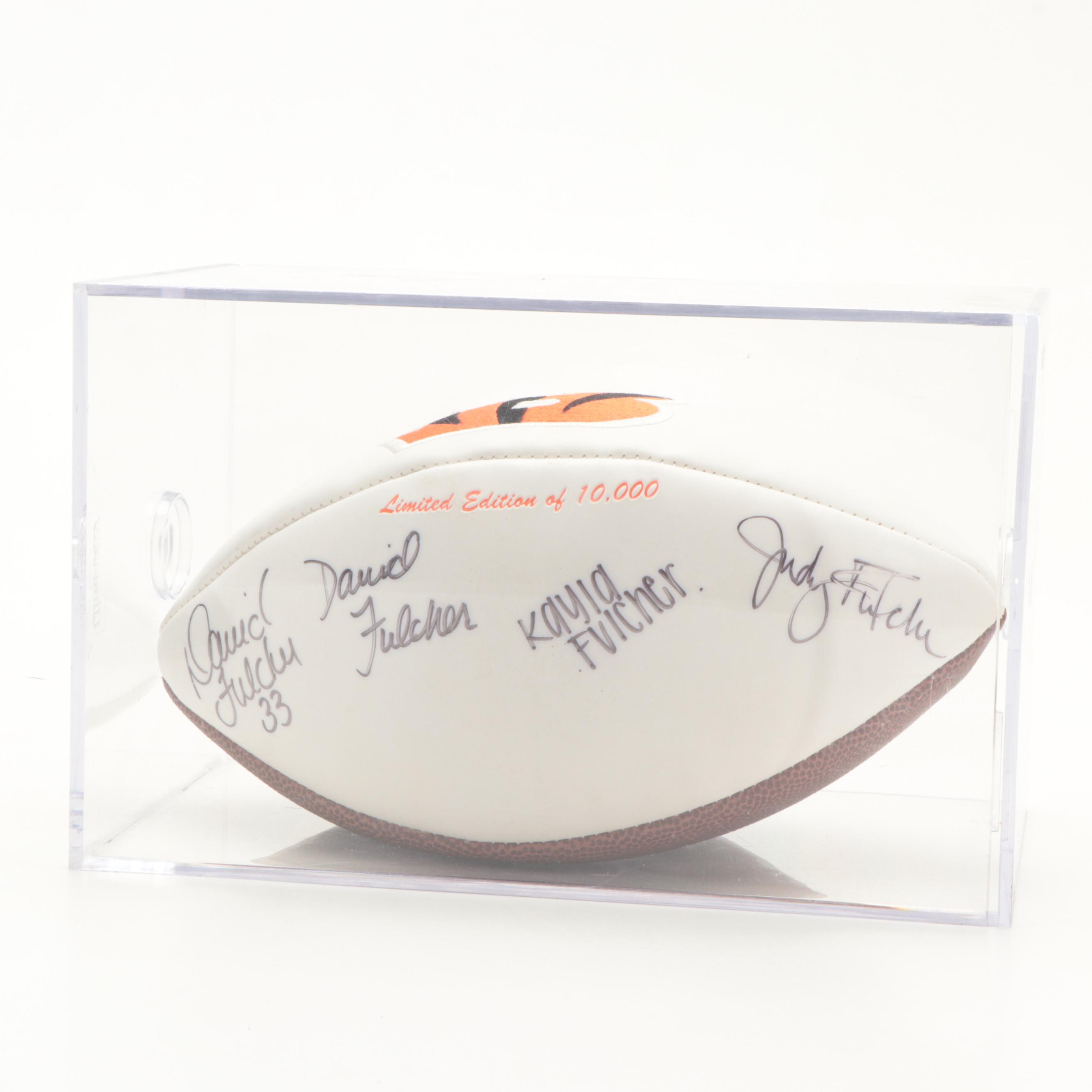 Cincinnati Bengals Johnson, Fulcher and Crocker Signed Footballs, Helmet, More