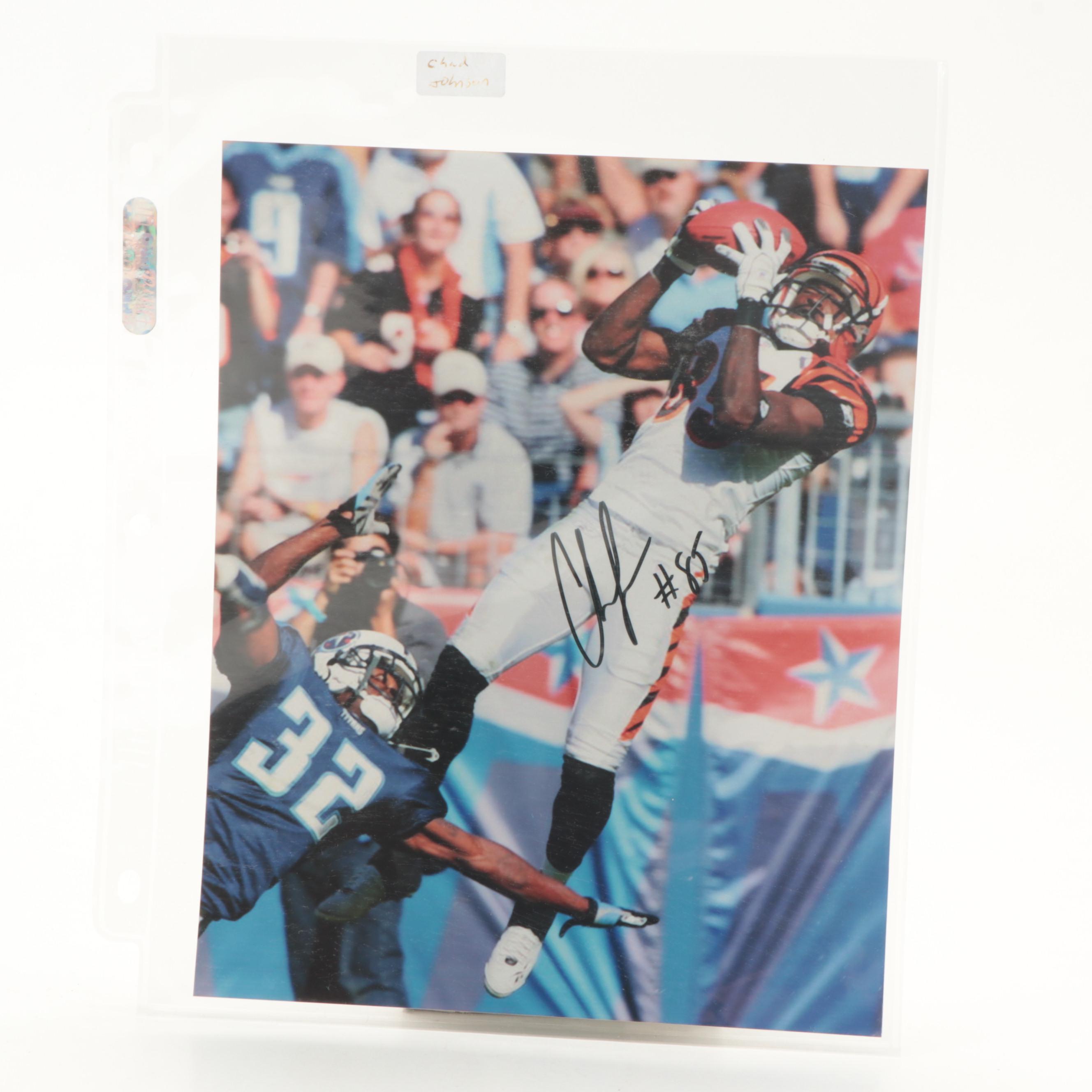 Cincinnati Bengals Johnson, Fulcher and Crocker Signed Footballs, Helmet, More