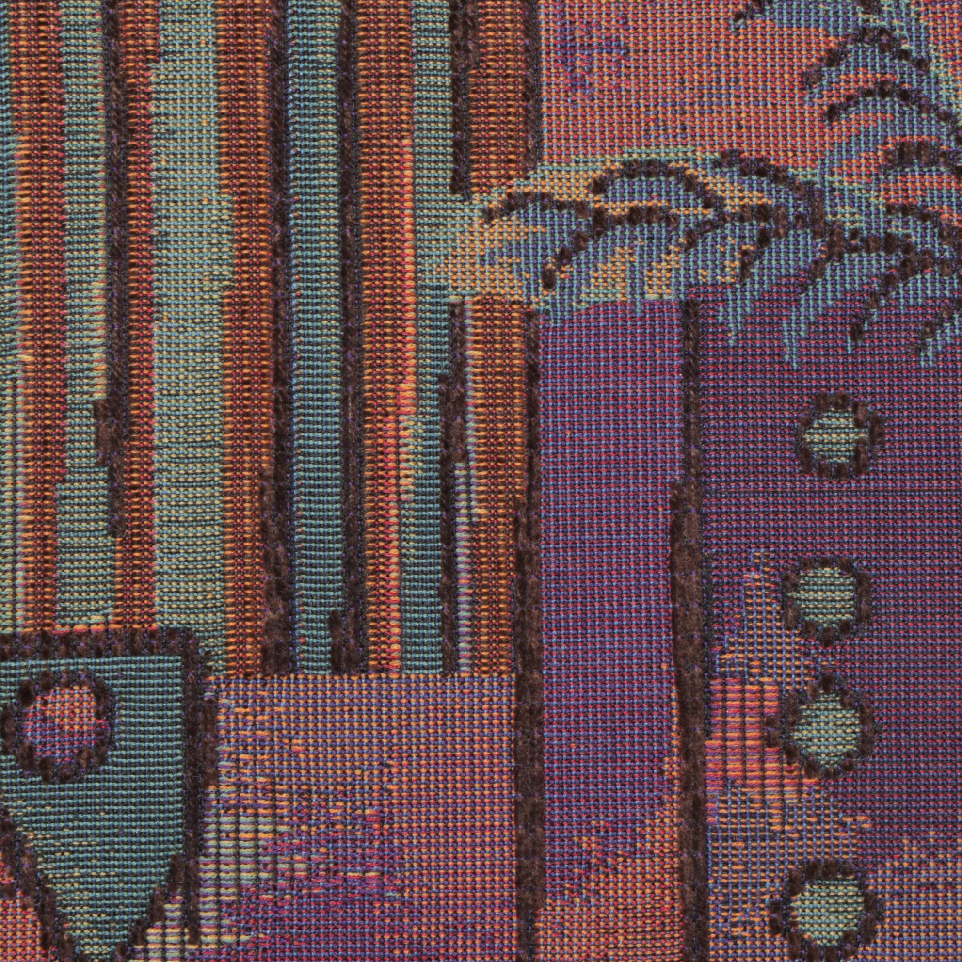 Pair of Falcon Vinyl and Fabric Upholstered Restaurant Booth Seats