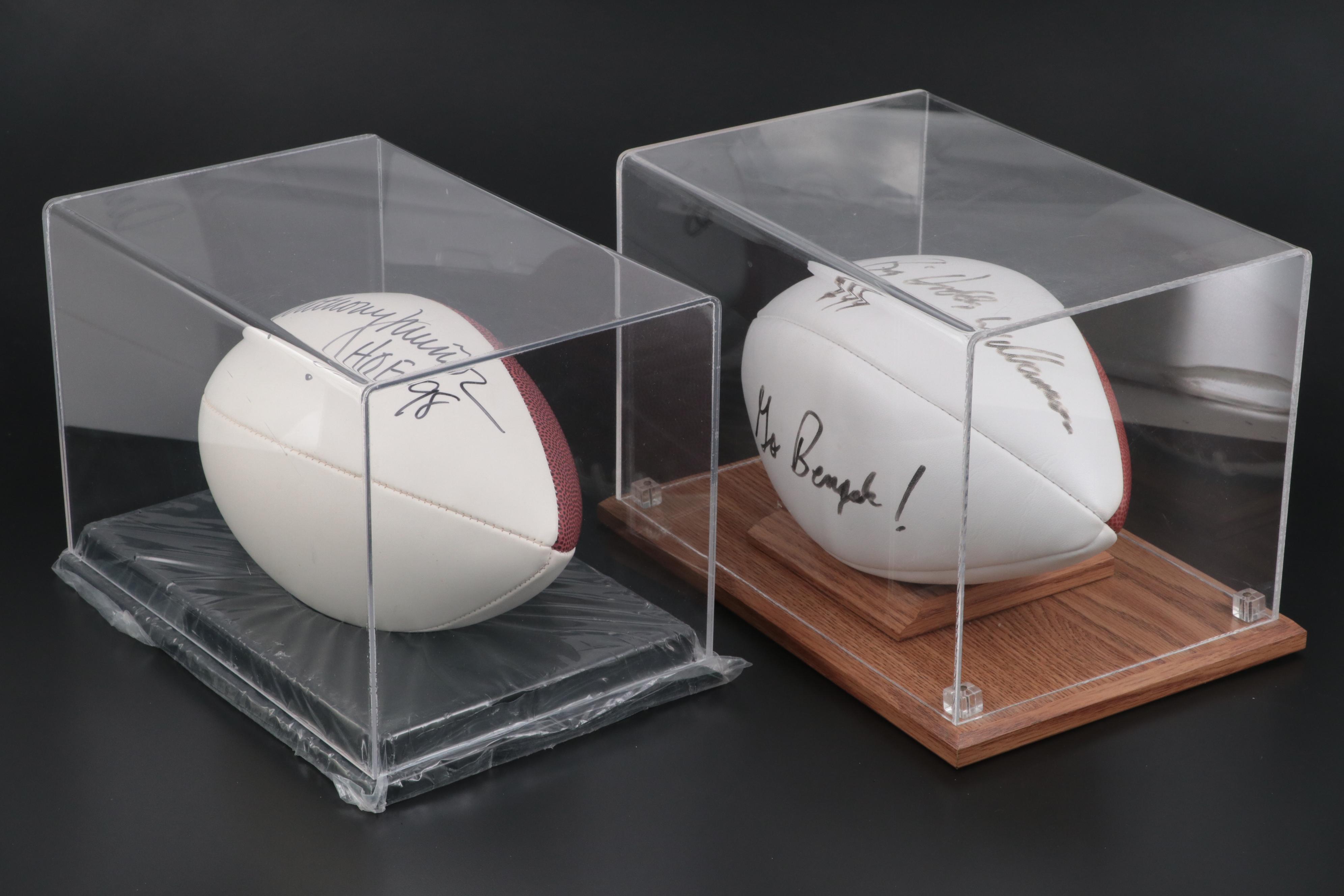 Cincinnati Bengals Anthony Muñoz and "Big Daddy" Wilkerson Signed Footballs