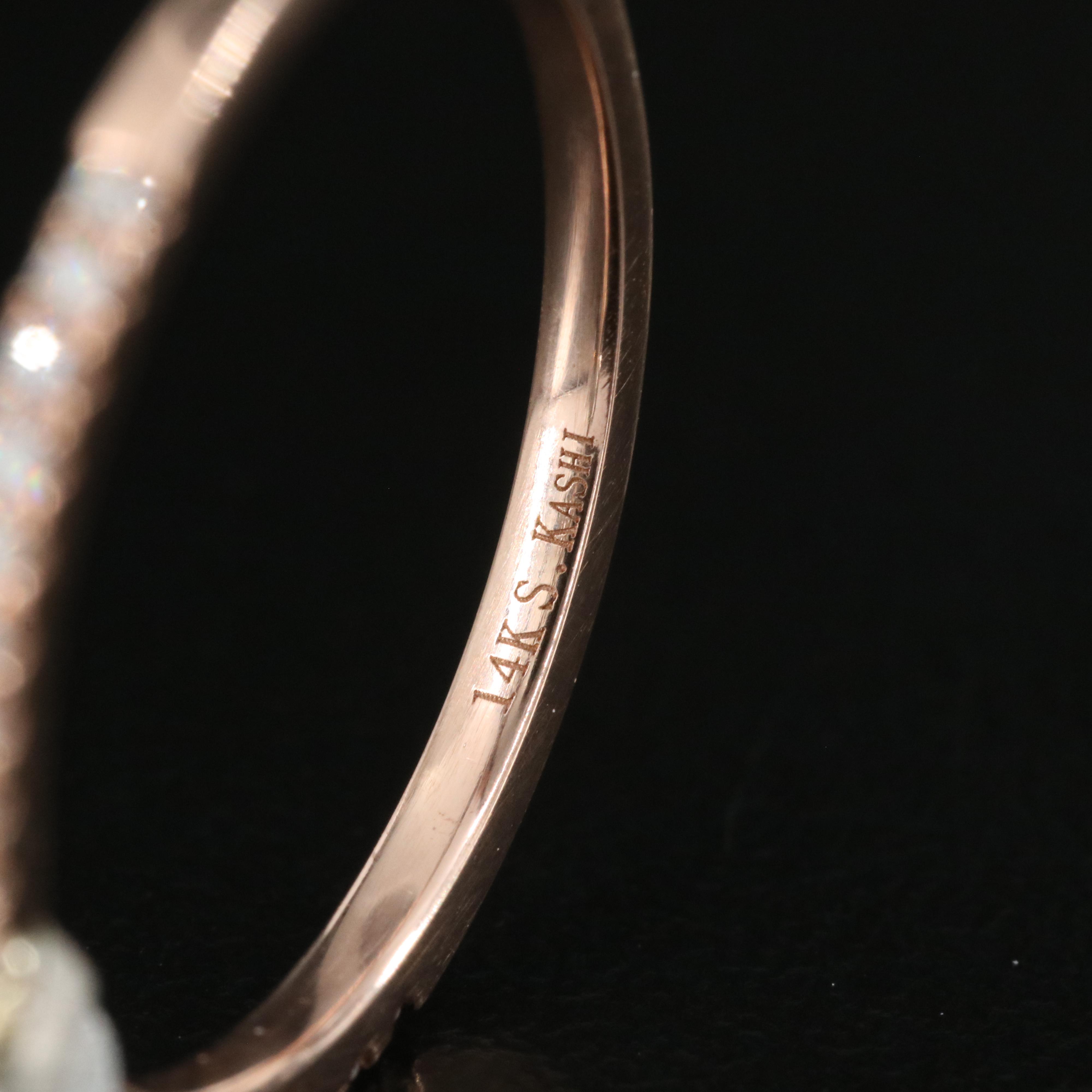 14K Rose Gold and Platinum 2.53 CTW Lab Grown Diamond Ring with IGI Report