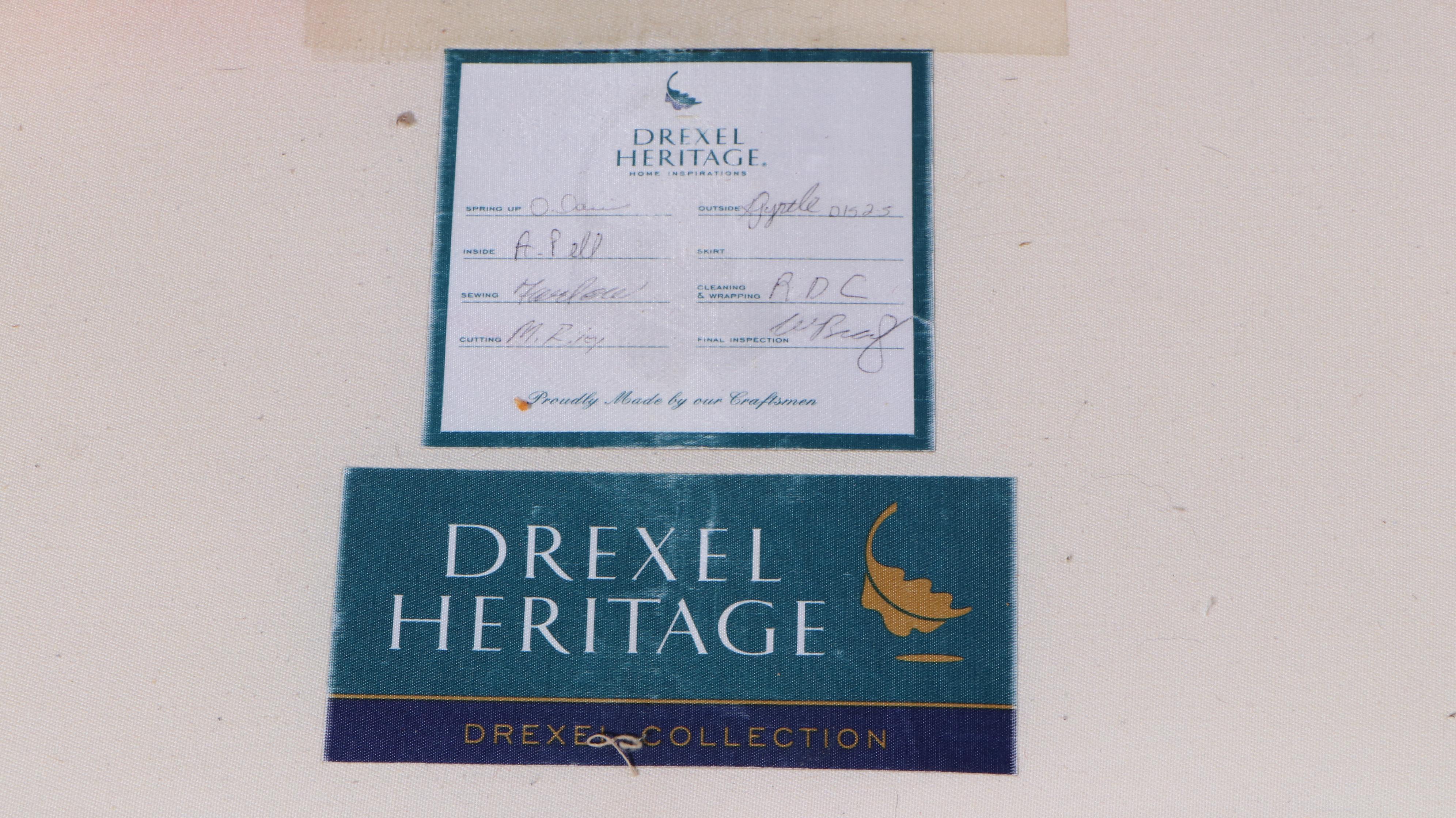 Drexel-Heritage Two-Seat Sofa in Printed Floral Upholstery