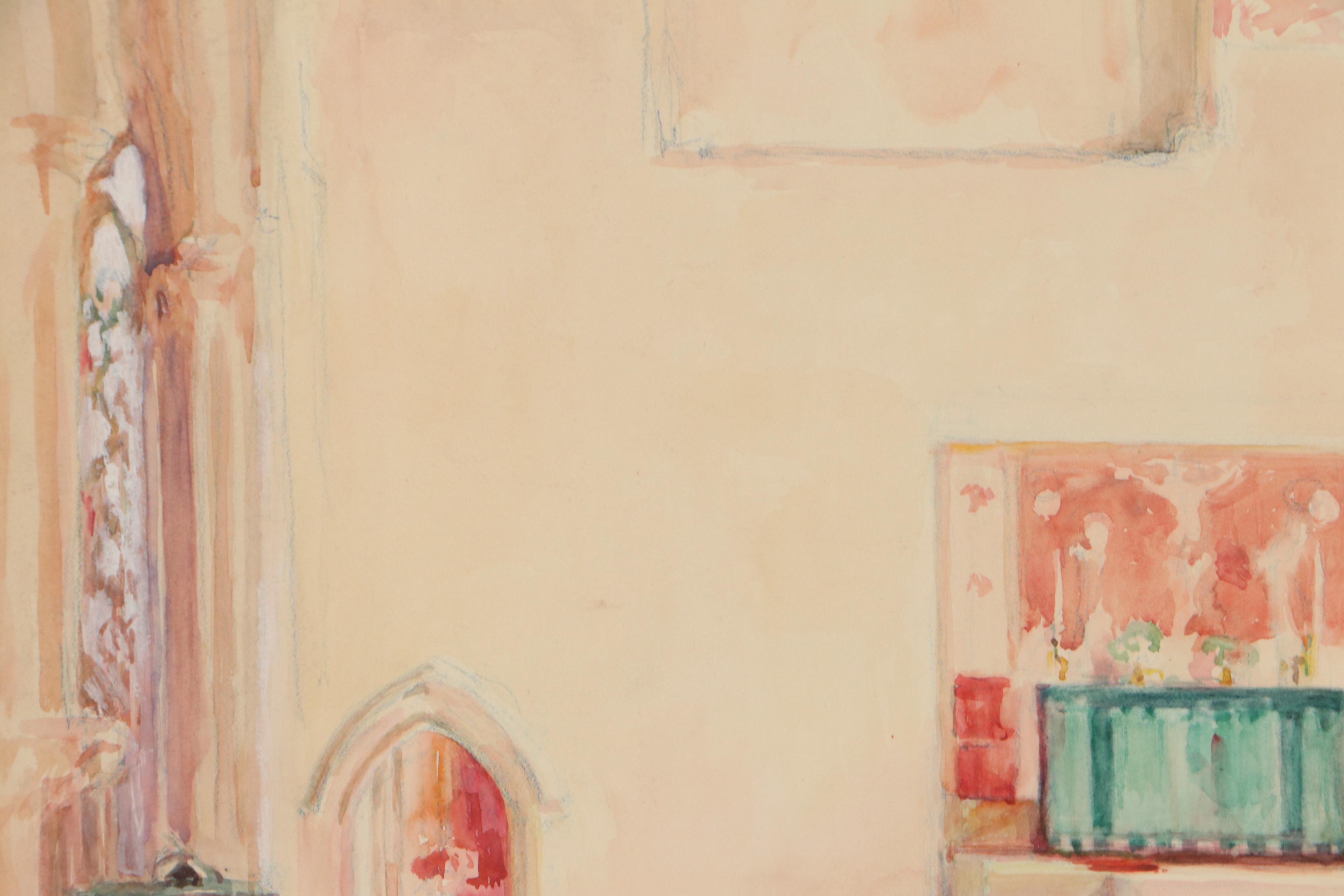 Corinne Margaret Cunningham Landscape Watercolor Paintings, Circa 1930