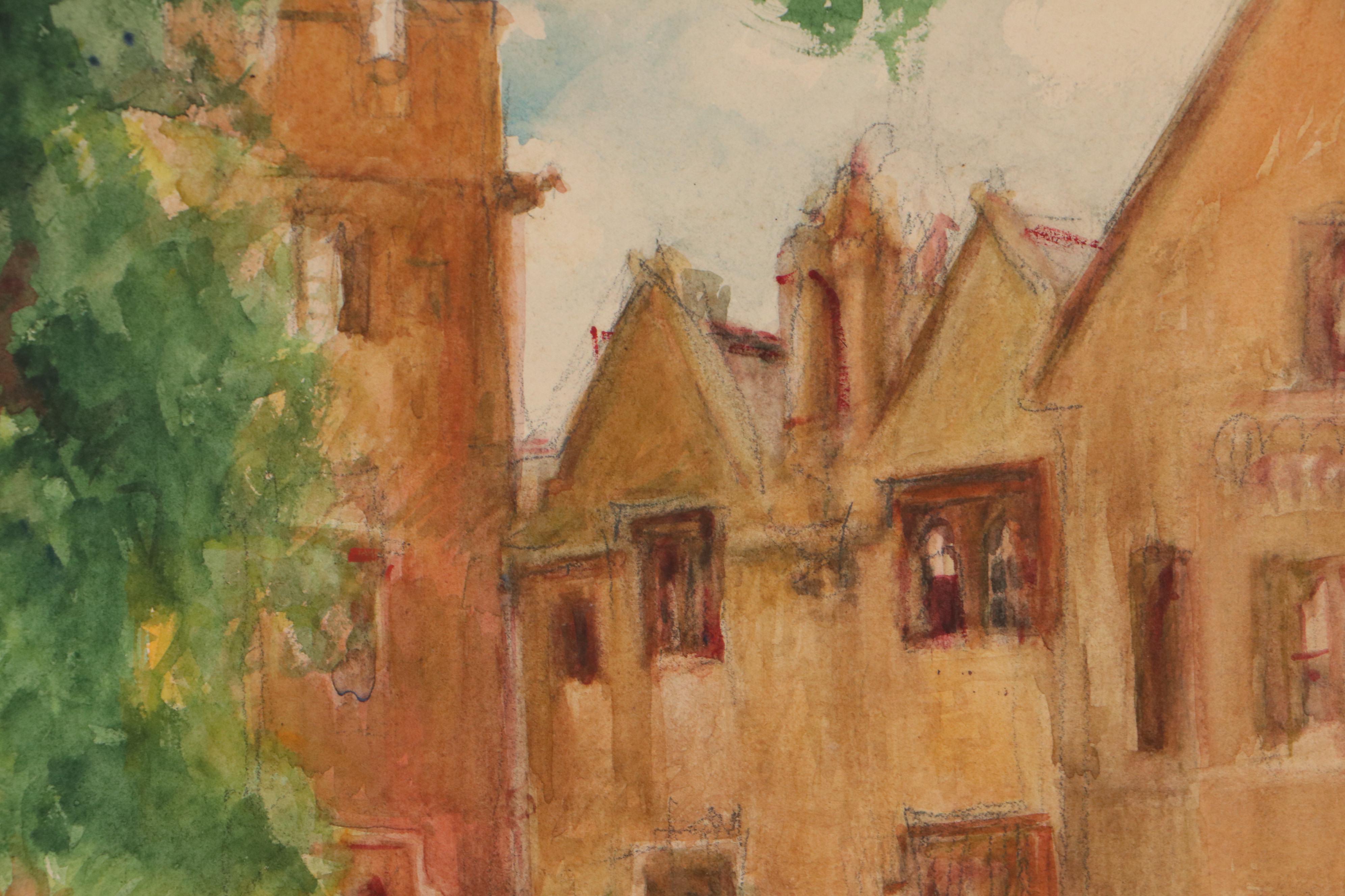 Corinne Margaret Cunningham Landscape Watercolor Paintings, Circa 1930