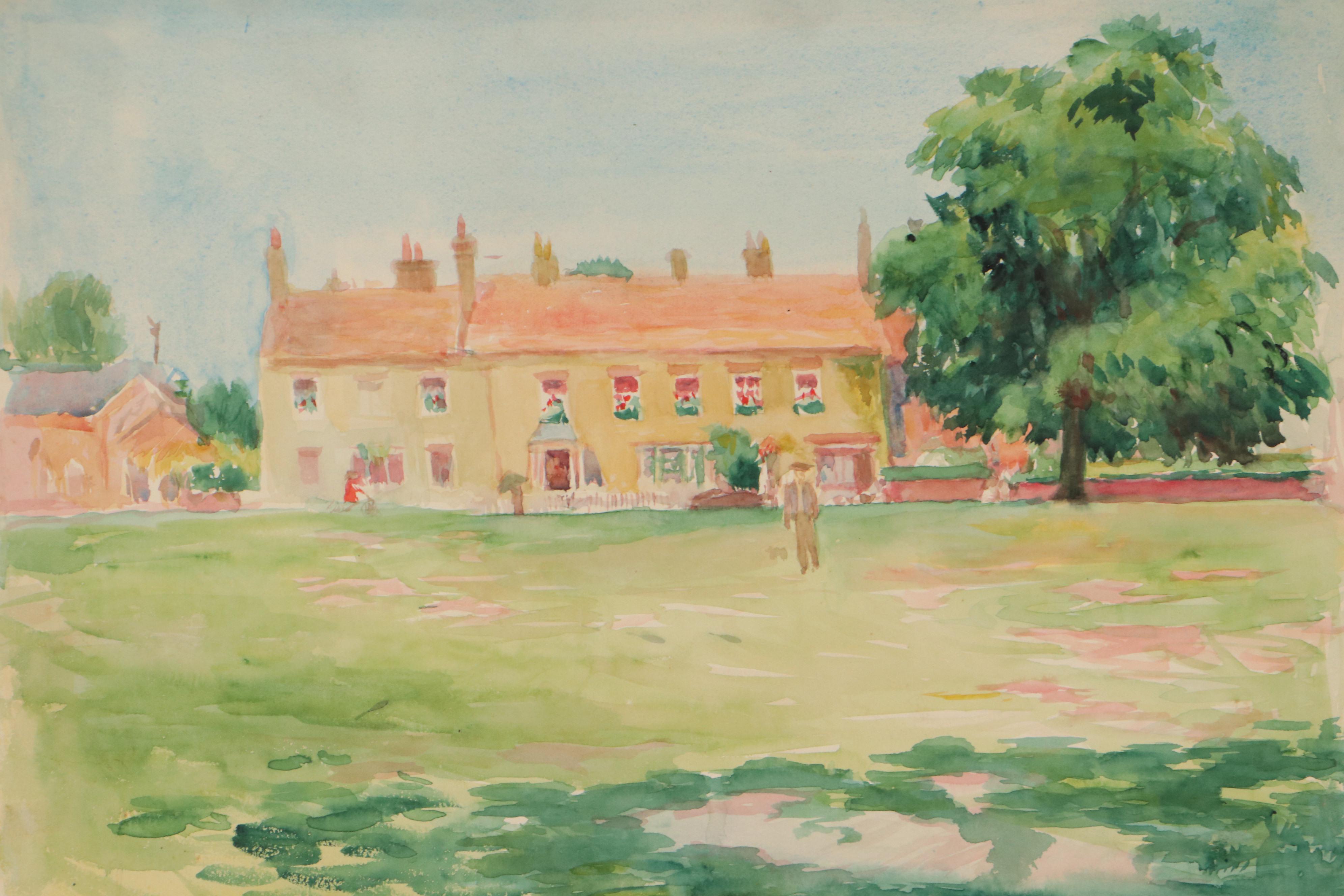 Corinne Margaret Cunningham Watercolor Paintings of Urban Landscapes, 1929