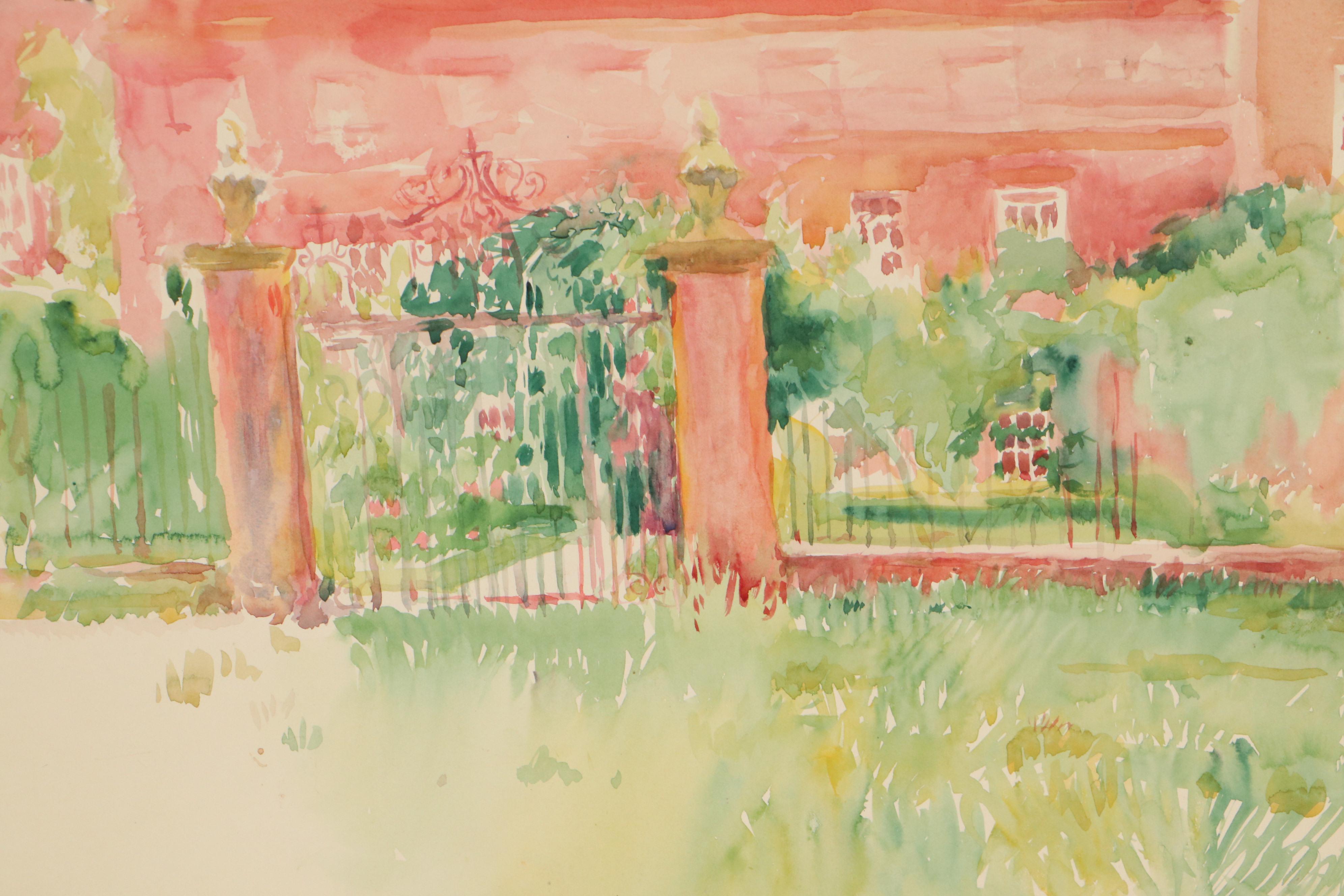 Corinne Margaret Cunningham Watercolor Paintings of Urban Landscapes, 1929