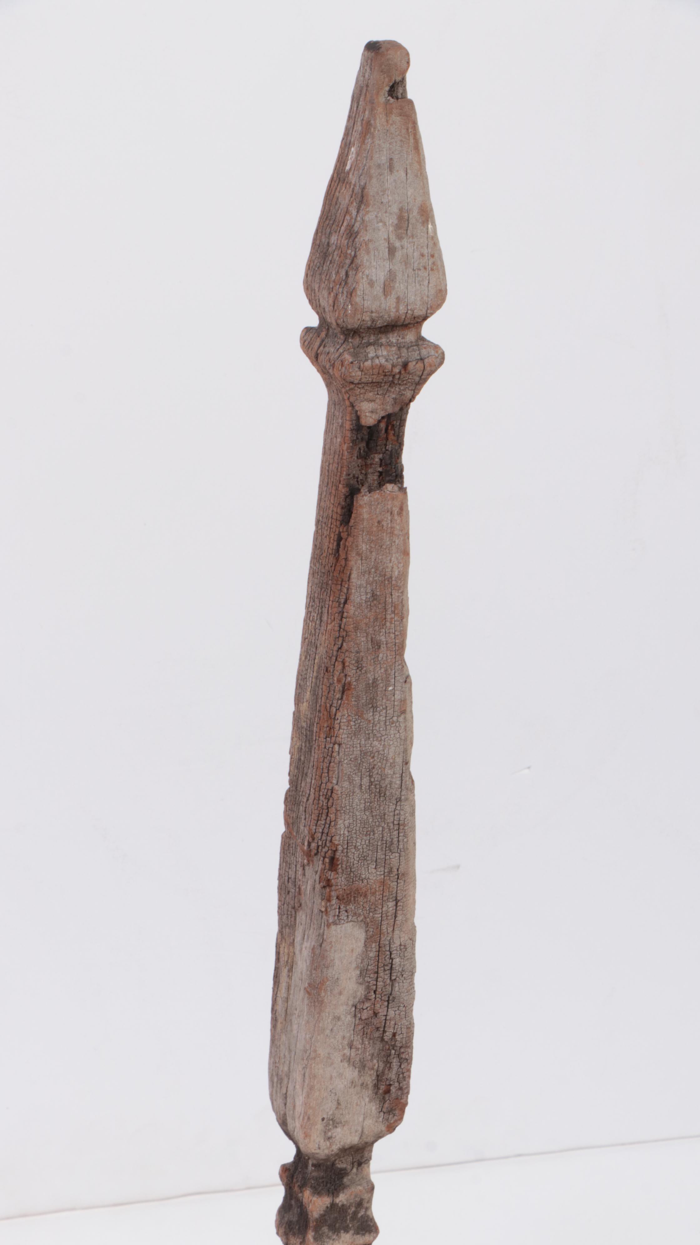 Sulu Sea Molave Wood "Sunduk" or Spirit Boat Grave Marker, Early 20th Century