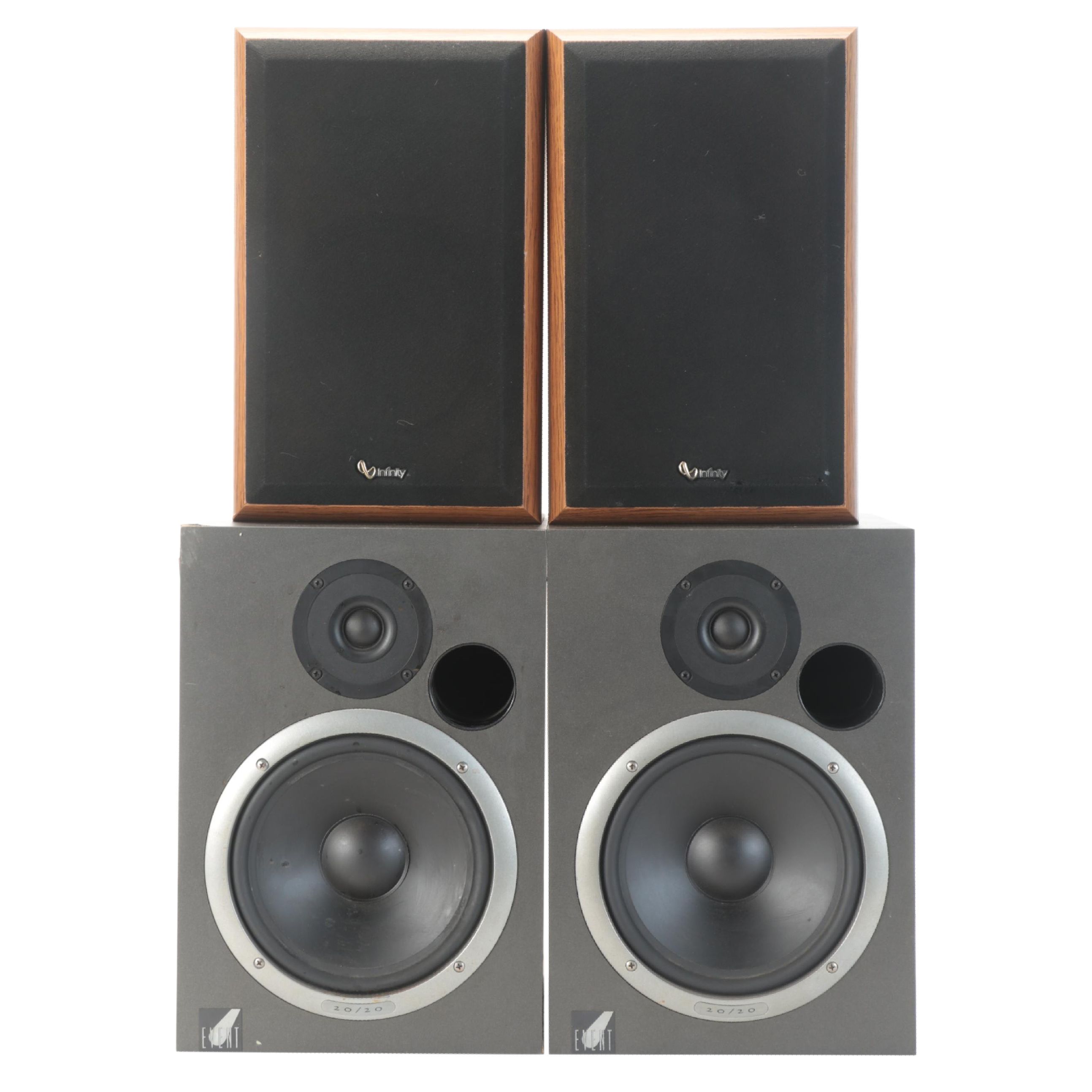 Event 20/20 Studio Monitor Speakers and Infinity Reference One Speakers
