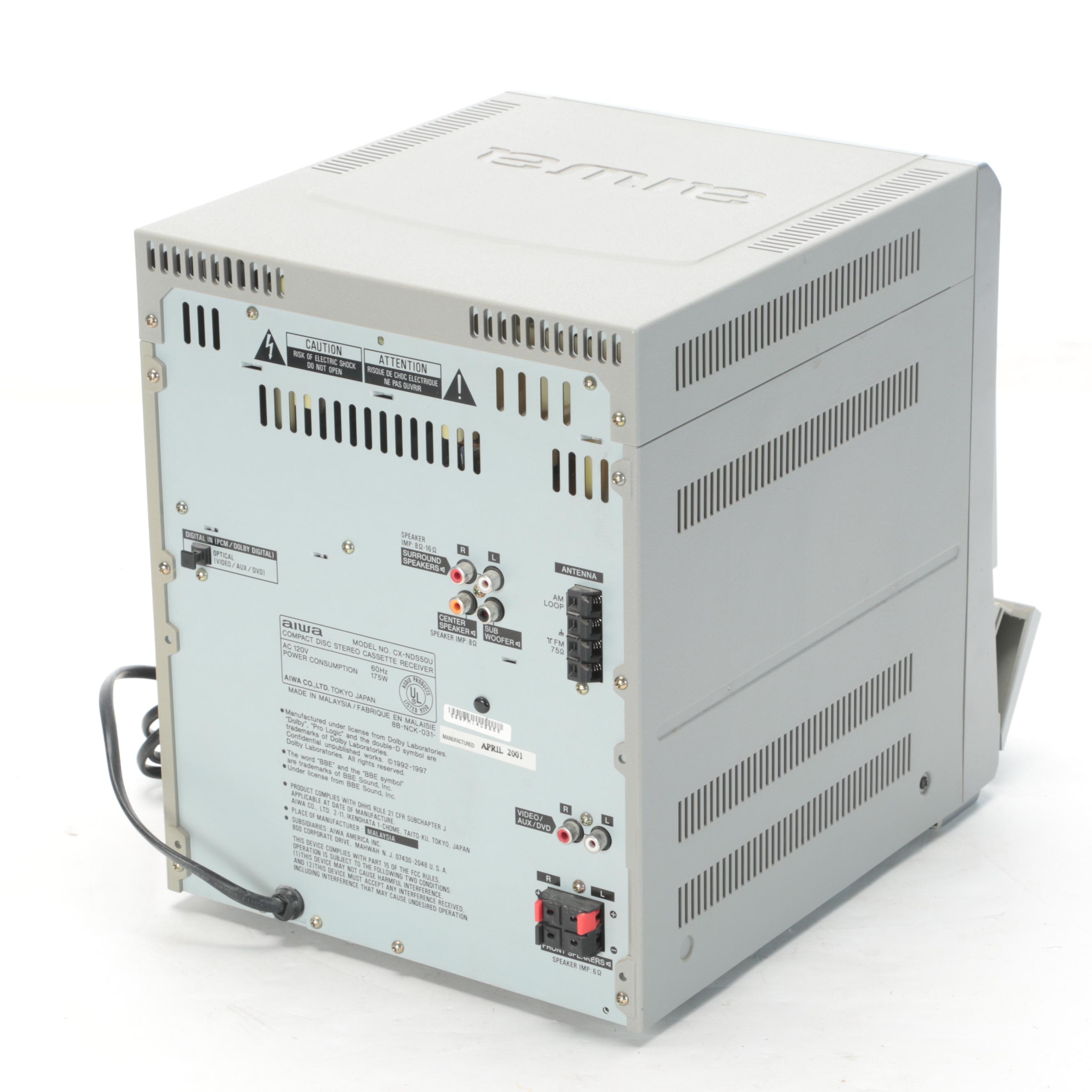 Aiwa NSX-DS50Digital Audio System with Teac SR-L100 CD Music System