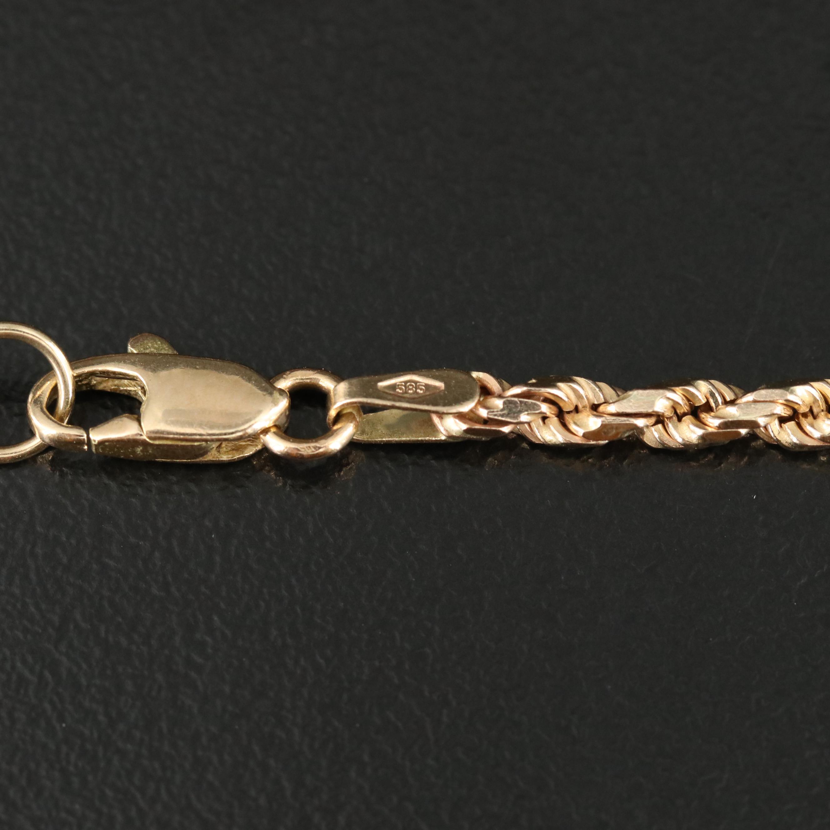 RJ Co. 14K Ruby and Sapphire Scales of Justice Pendant Necklace