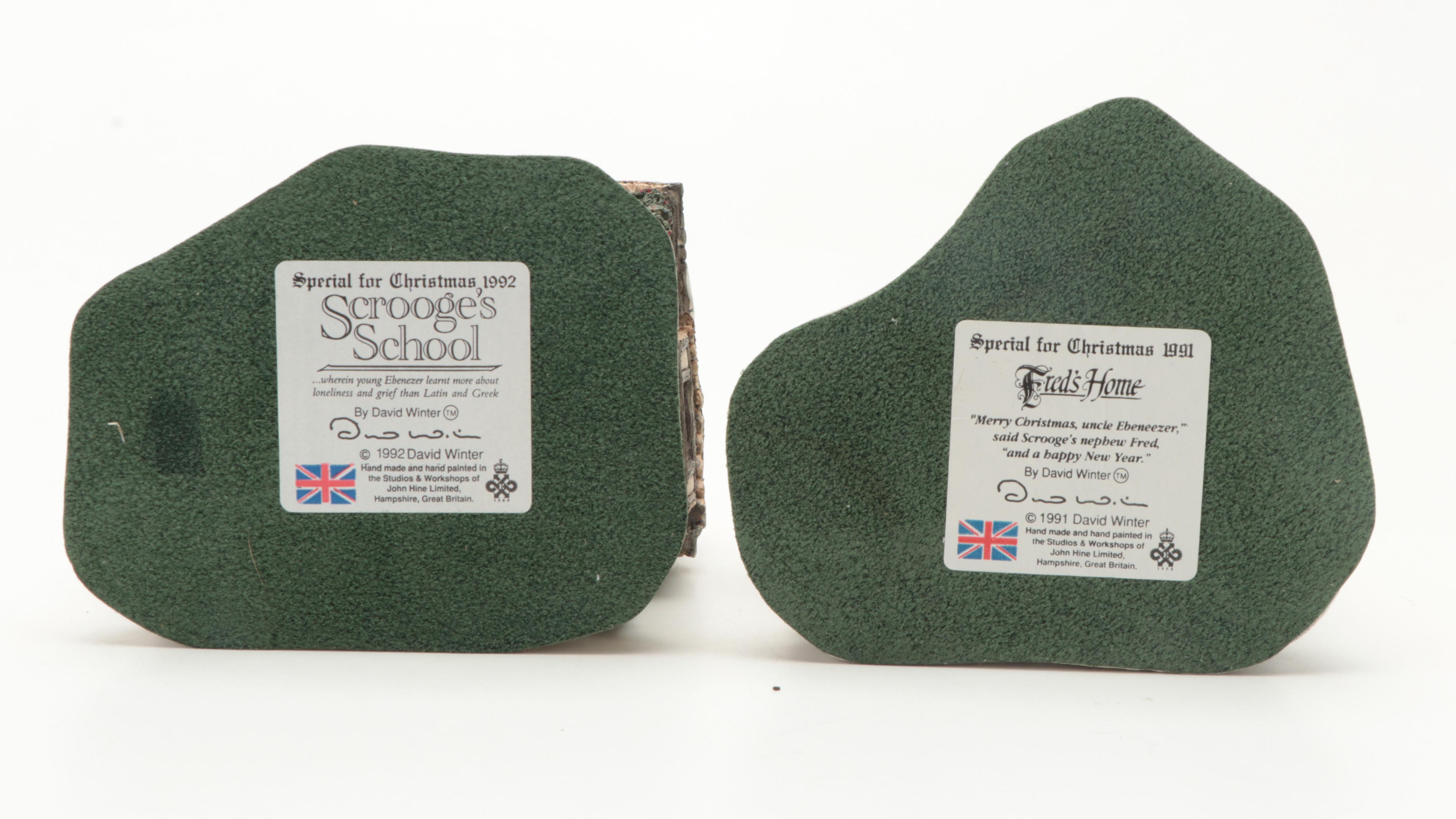 "Scrooge Family Home" and Other Christmas Carol David Winter Cottages